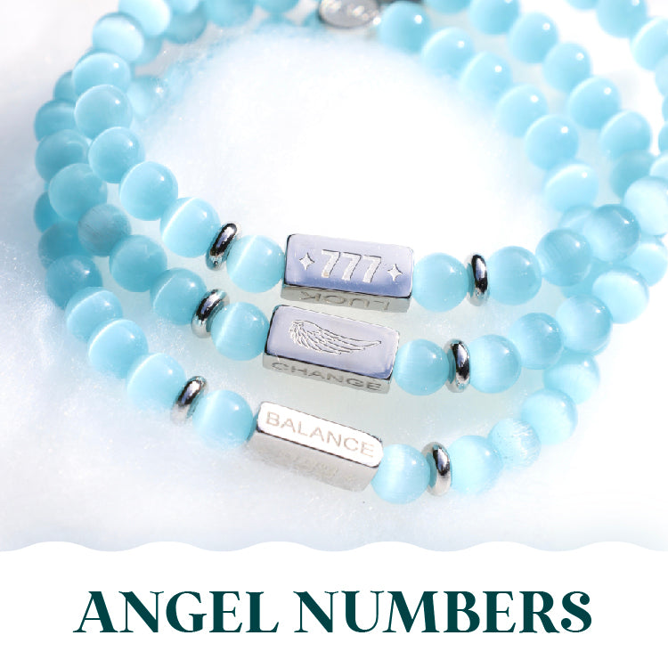 Black Onyx & Tiger Eye Angel Number Bracelet For Women - Adjustable Crystal Bracelet For Healing & Protection, Gift Box Included