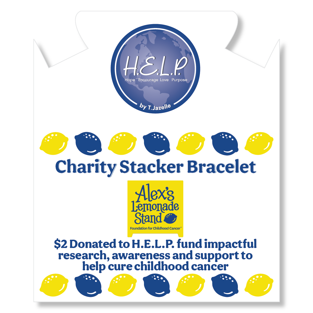 HELP by TJ Alex's Lemonade Stand Stacker: Royal Jade & Yellow Jade Bracelet
