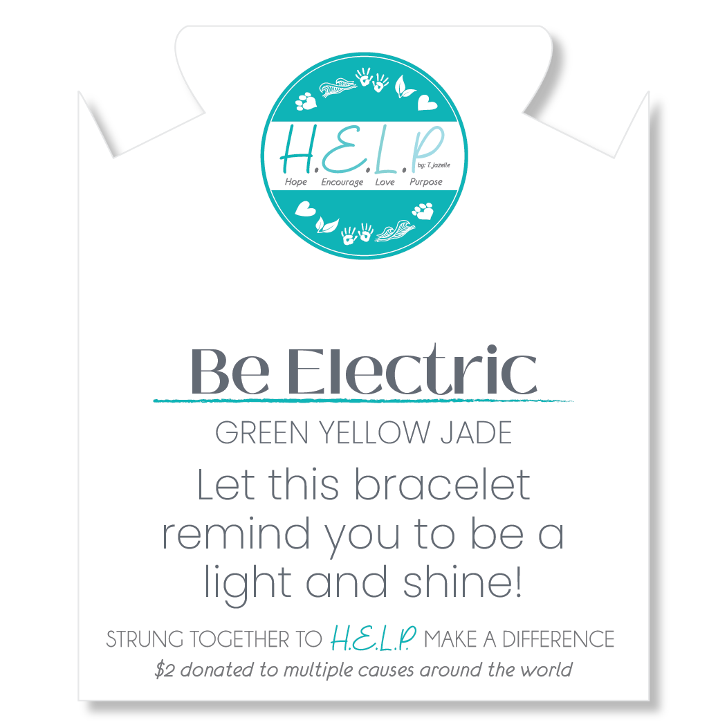 HELP by TJ Be Electric Stacker with Green Yellow Jade