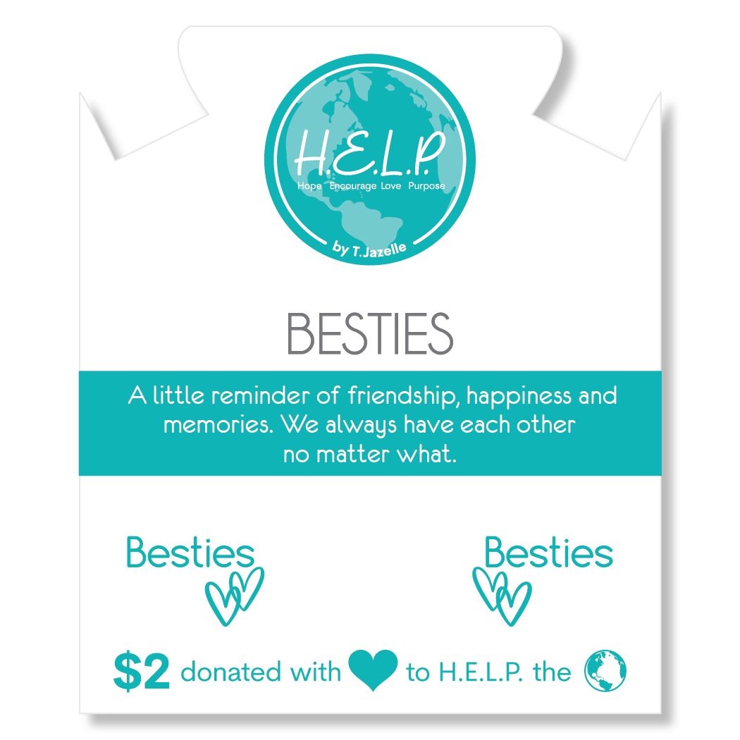 HELP by TJ Bestie Charm with Holiday Jade Charity Bracelet