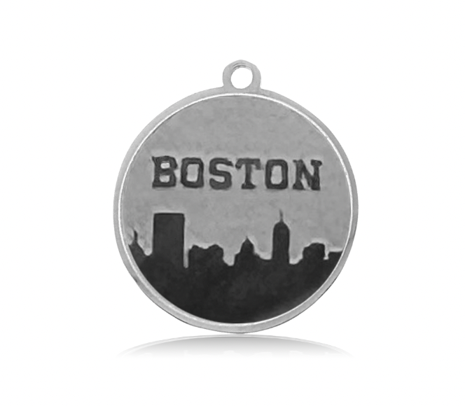 HELP by TJ Boston Strong Charm with Blue Agate Charity Bracelet