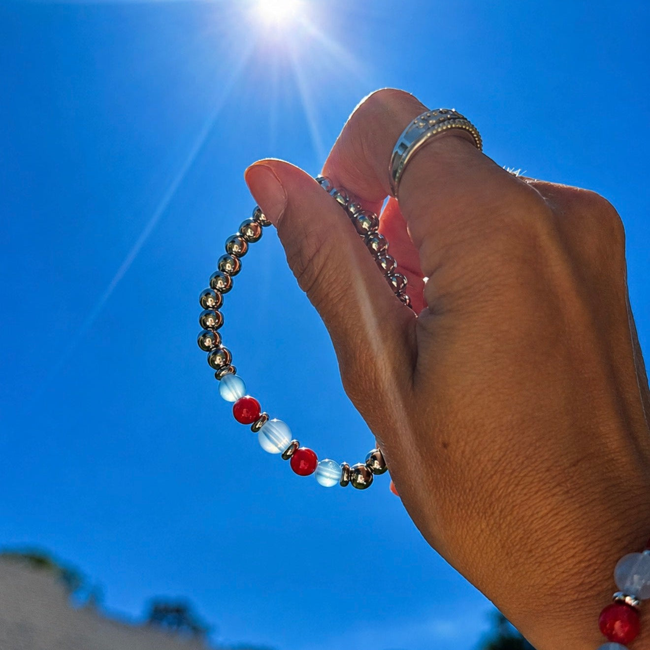 HELP by TJ Capeology x H.E.L.P. Ray of Hope Americana Stacker Charity Bracelet