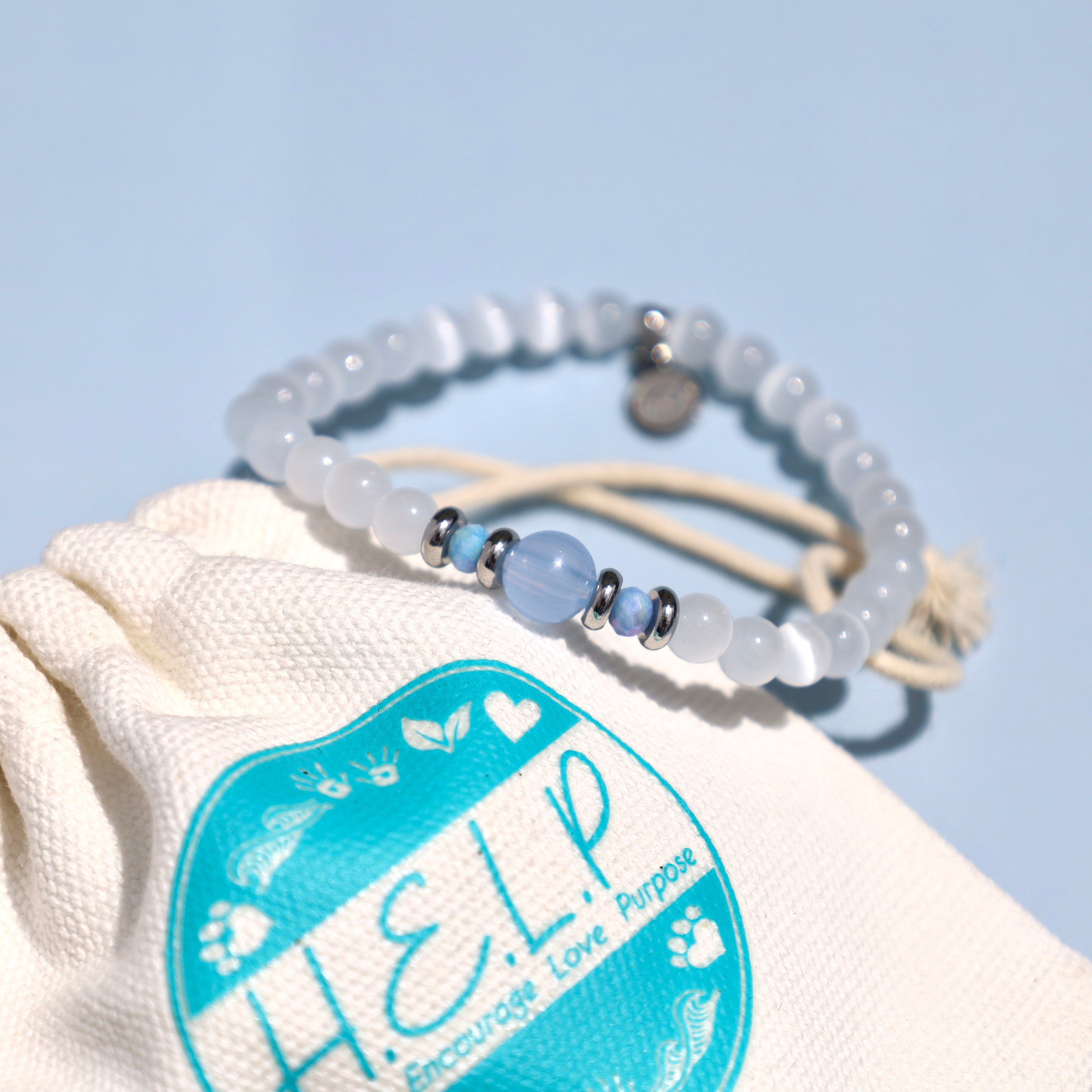 HELP by TJ Capeology x H.E.L.P. Ray of Hope Stacker Charity Bracelet