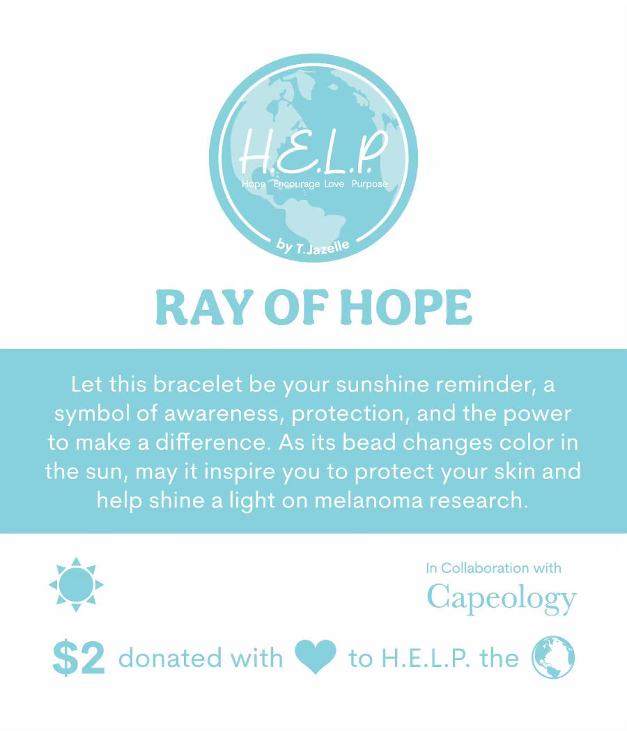 HELP by TJ Capeology x H.E.L.P. Ray of Hope Stacker Charity Bracelet