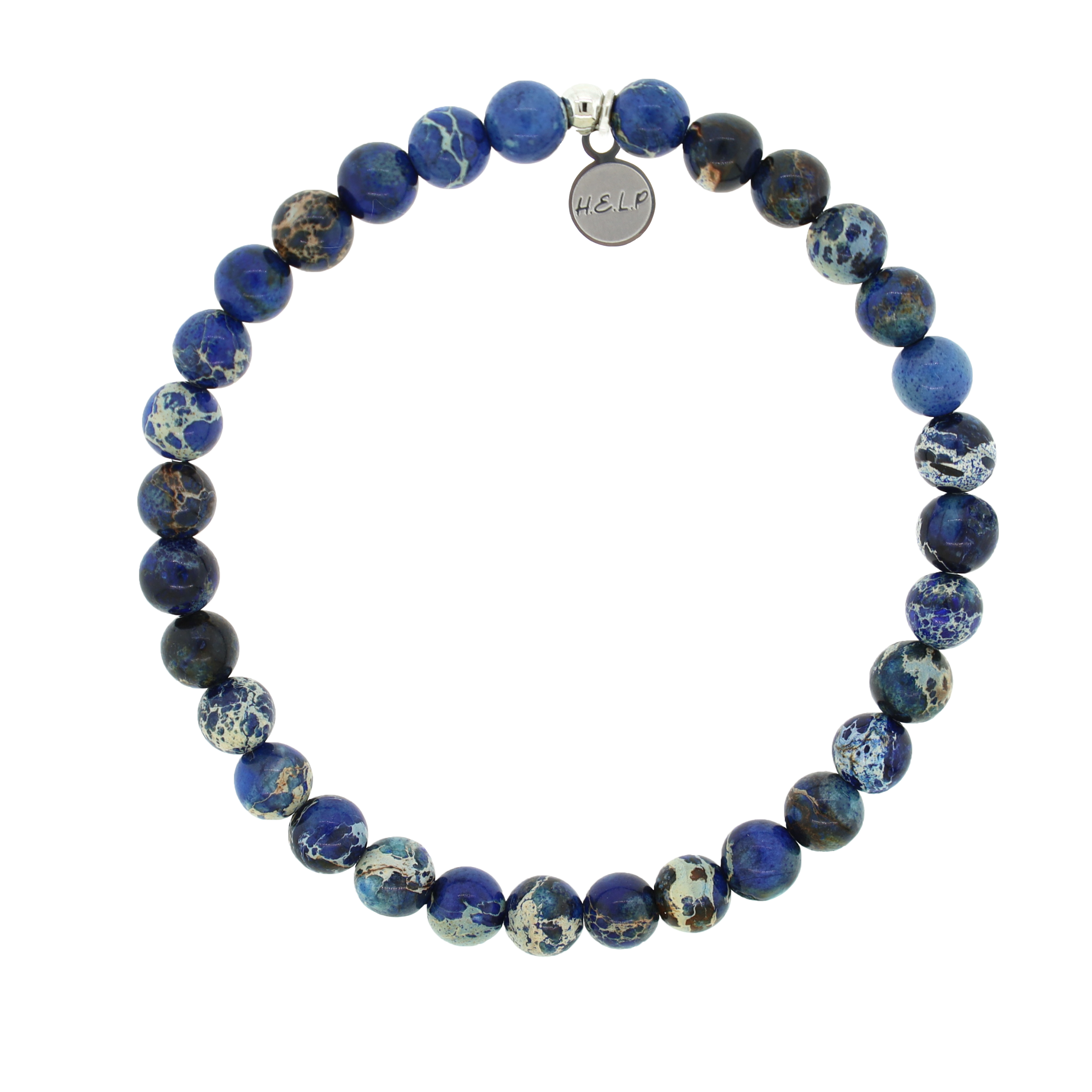 HELP by TJ Celebrate Stacker with Royal Blue Jasper
