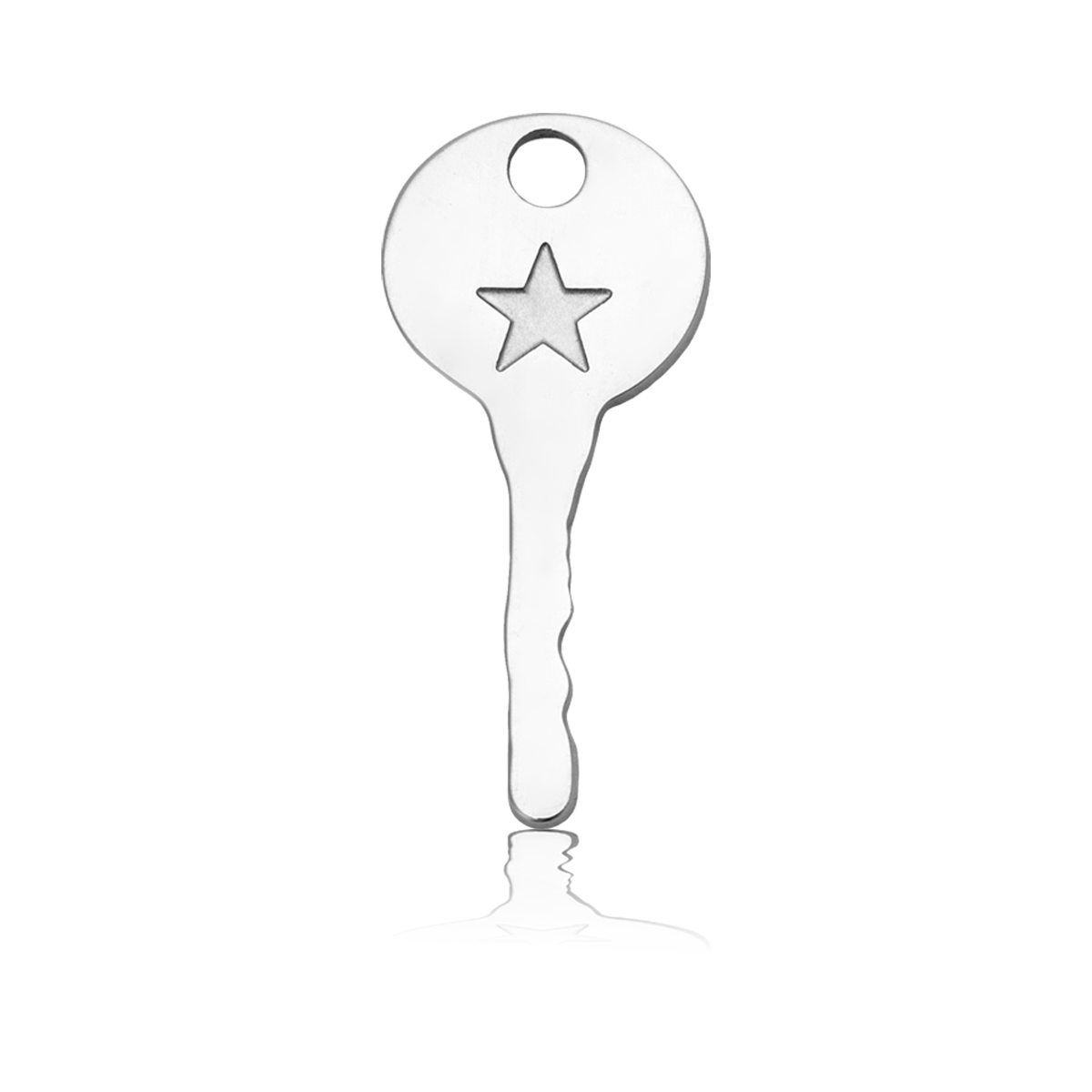 HELP by TJ Confidence Key Charm with Beige Crystal Charity Bracelet