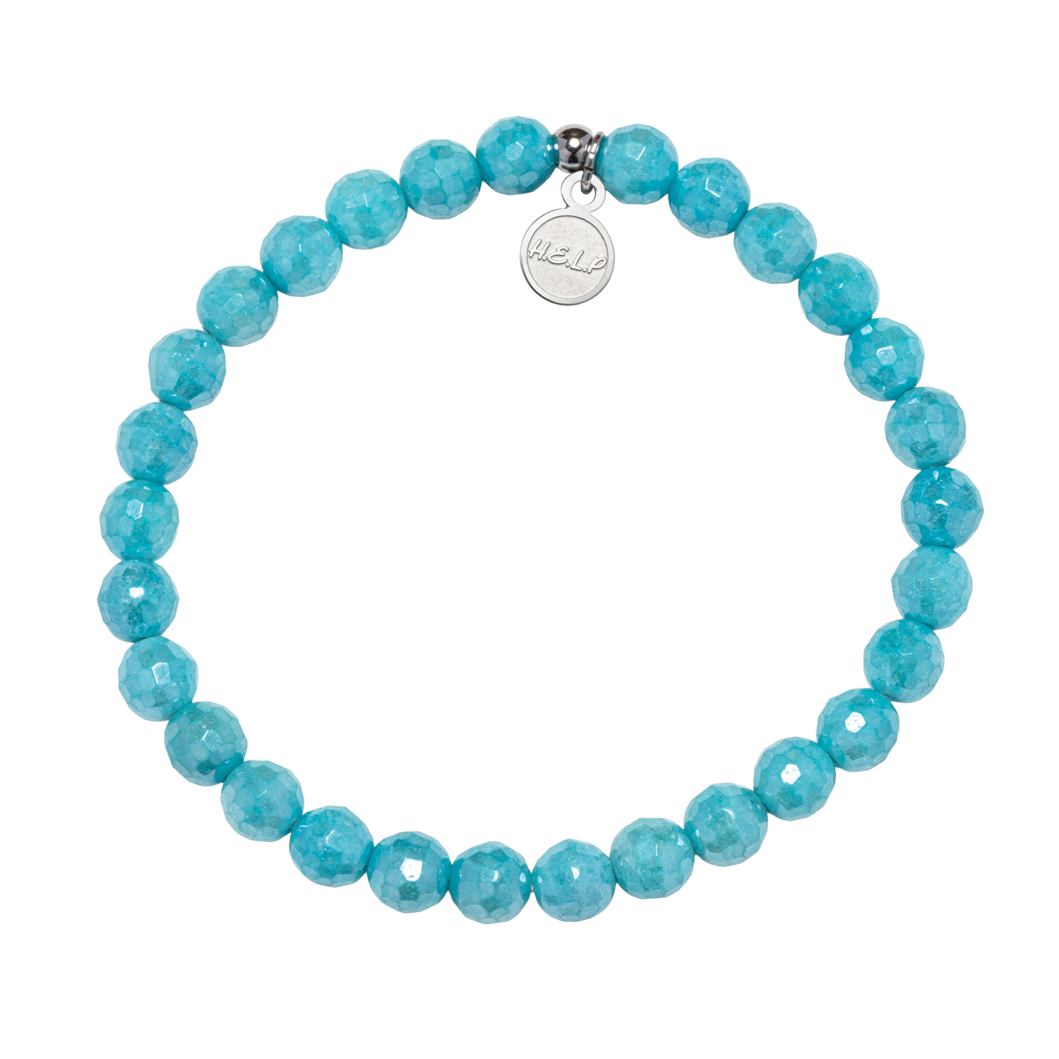 HELP by TJ Confidence Stacker Bracelet with Blue Amazonite Beads