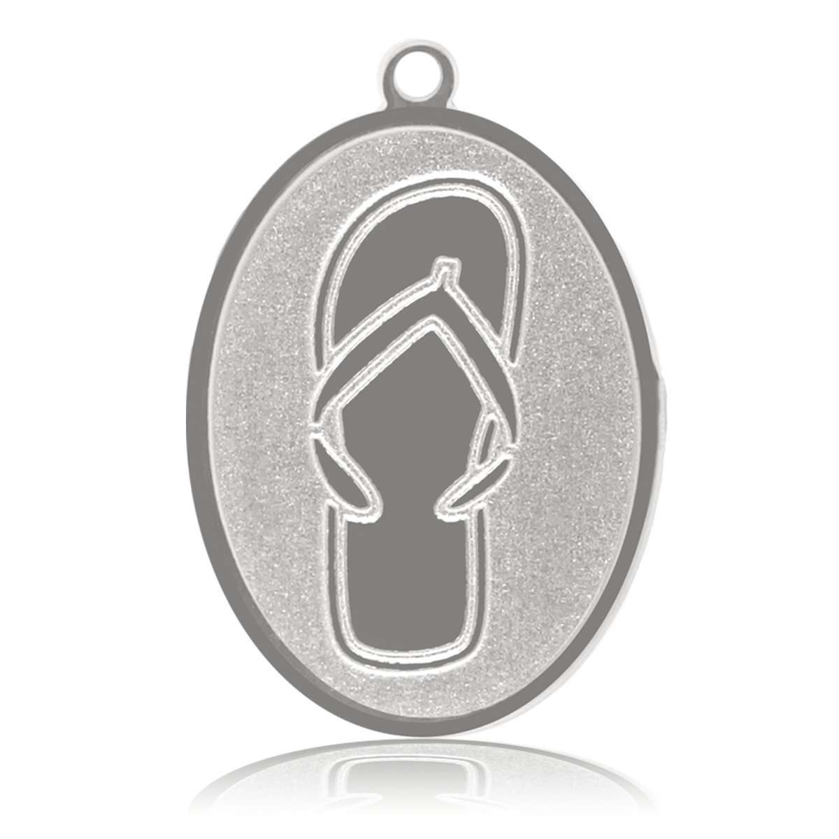 HELP by TJ Flip Flop Charm with Pink Glass Shimmer Charity Bracelet