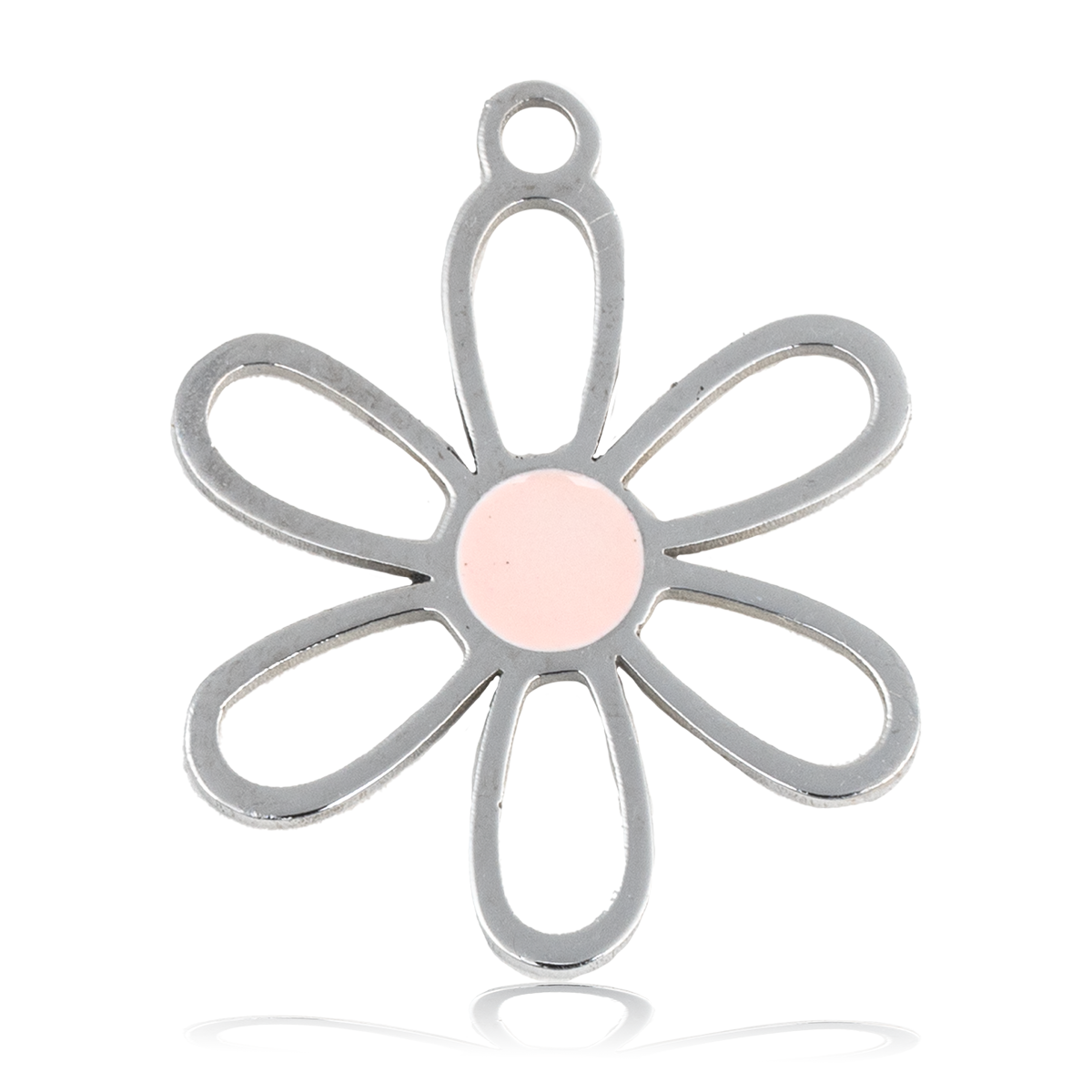 HELP by TJ Flower Charm with Light Blue Agate Charity Bracelet