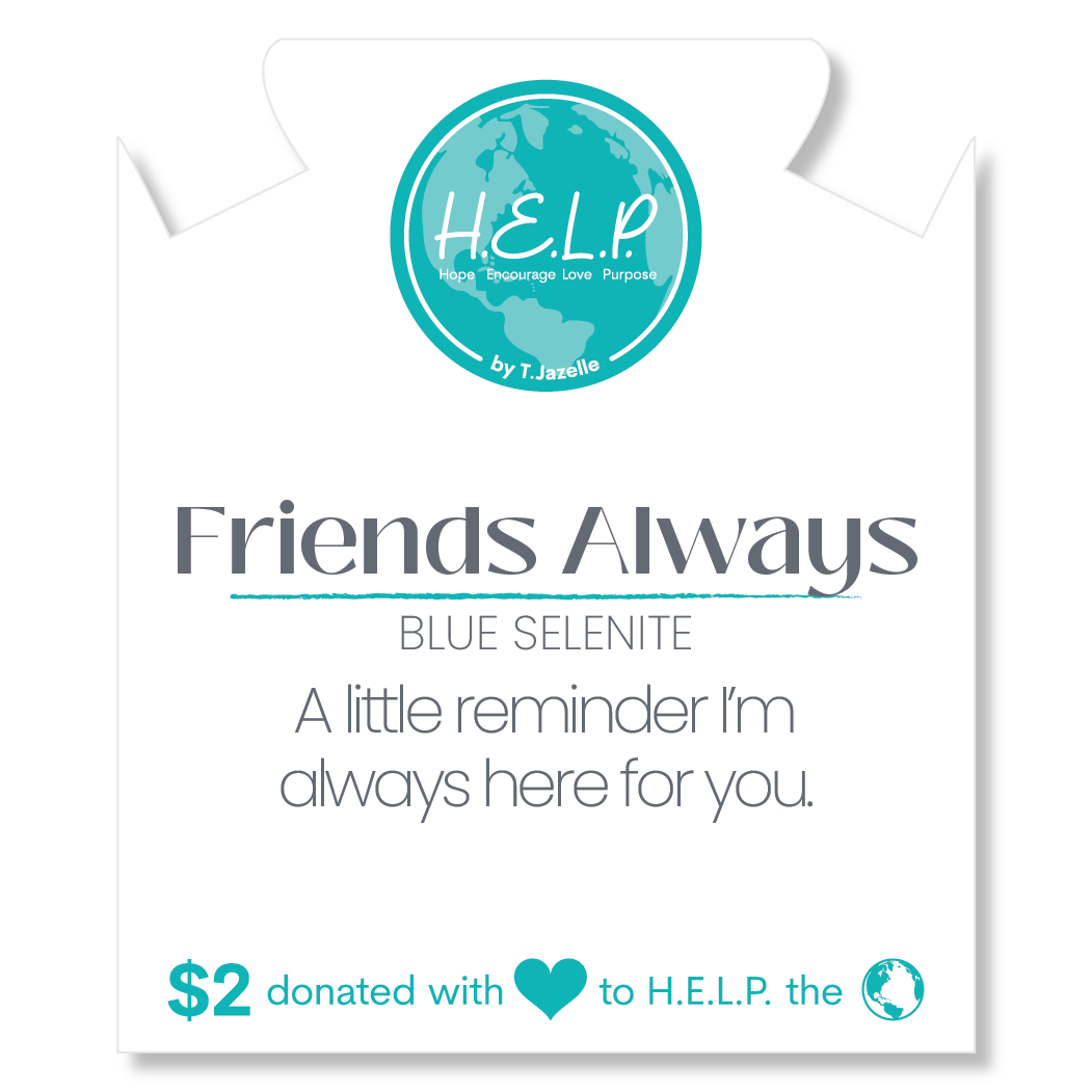 HELP by TJ Friends Always Stacker with Blue Selenite