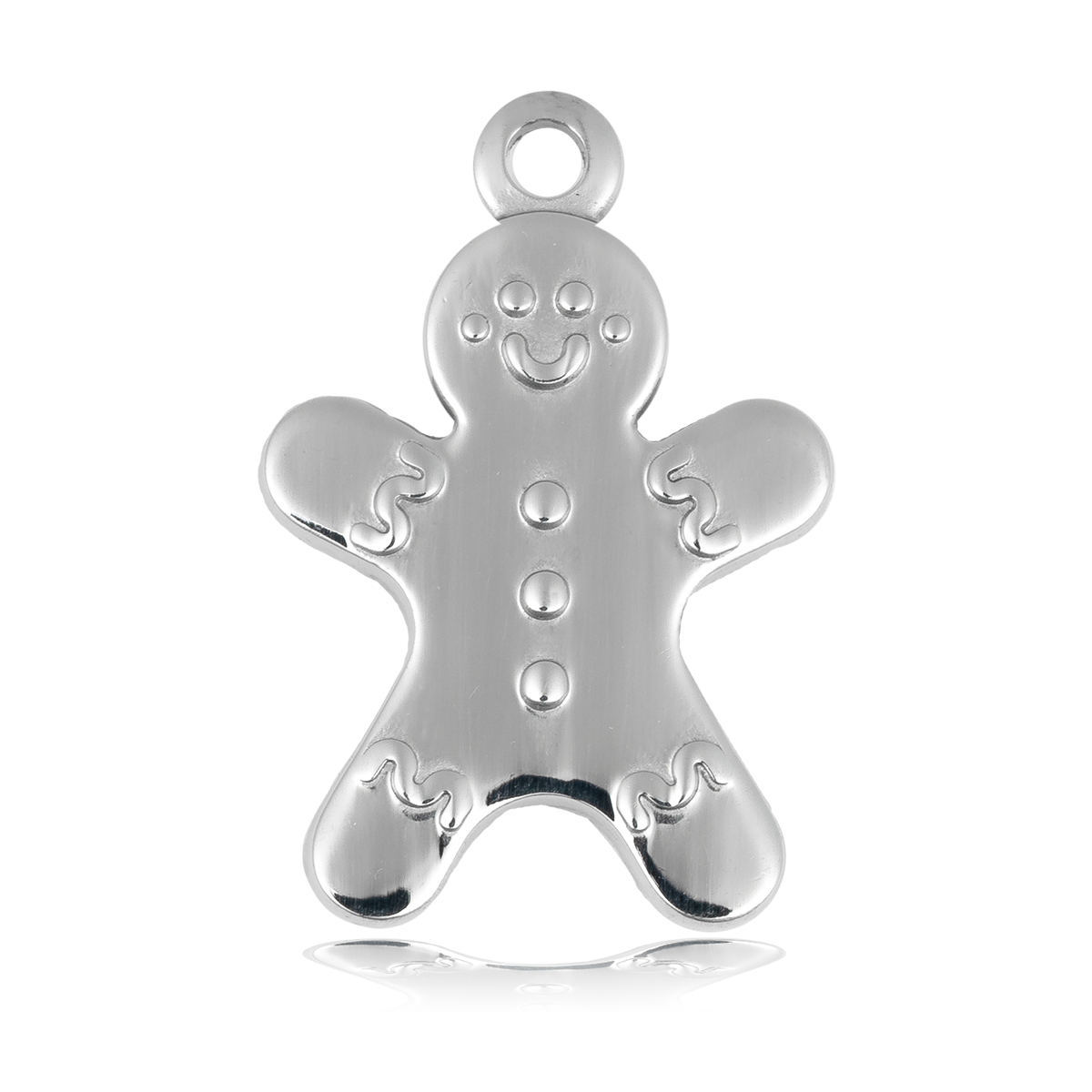 HELP by TJ Gingerbread Man Charm with Aqua Cats Eye Charity Bracelet