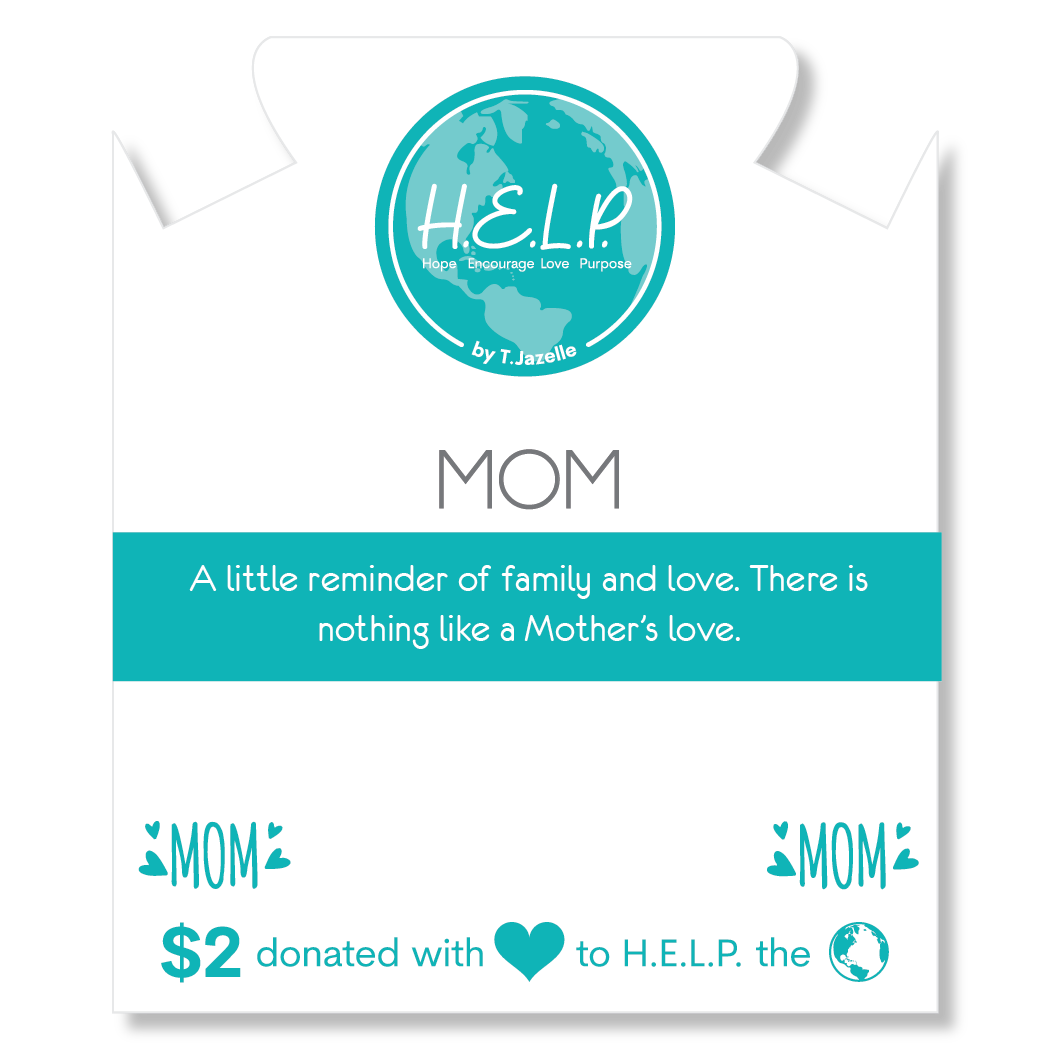 HELP by TJ Mom Hearts Charm with Holiday Jade Charity Bracelet