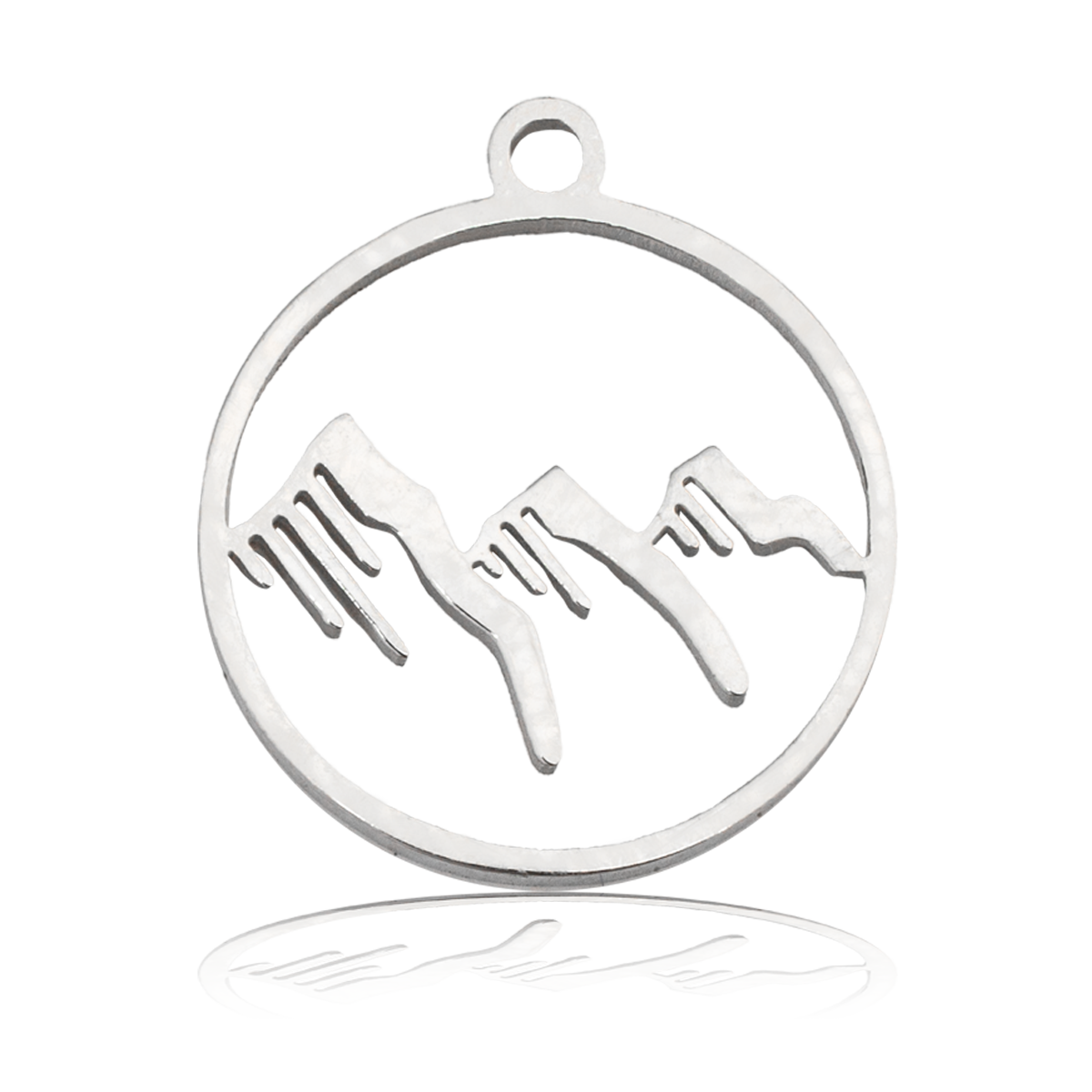 HELP by TJ Moon and Back Charm with Purple Crystal Charity Bracelet