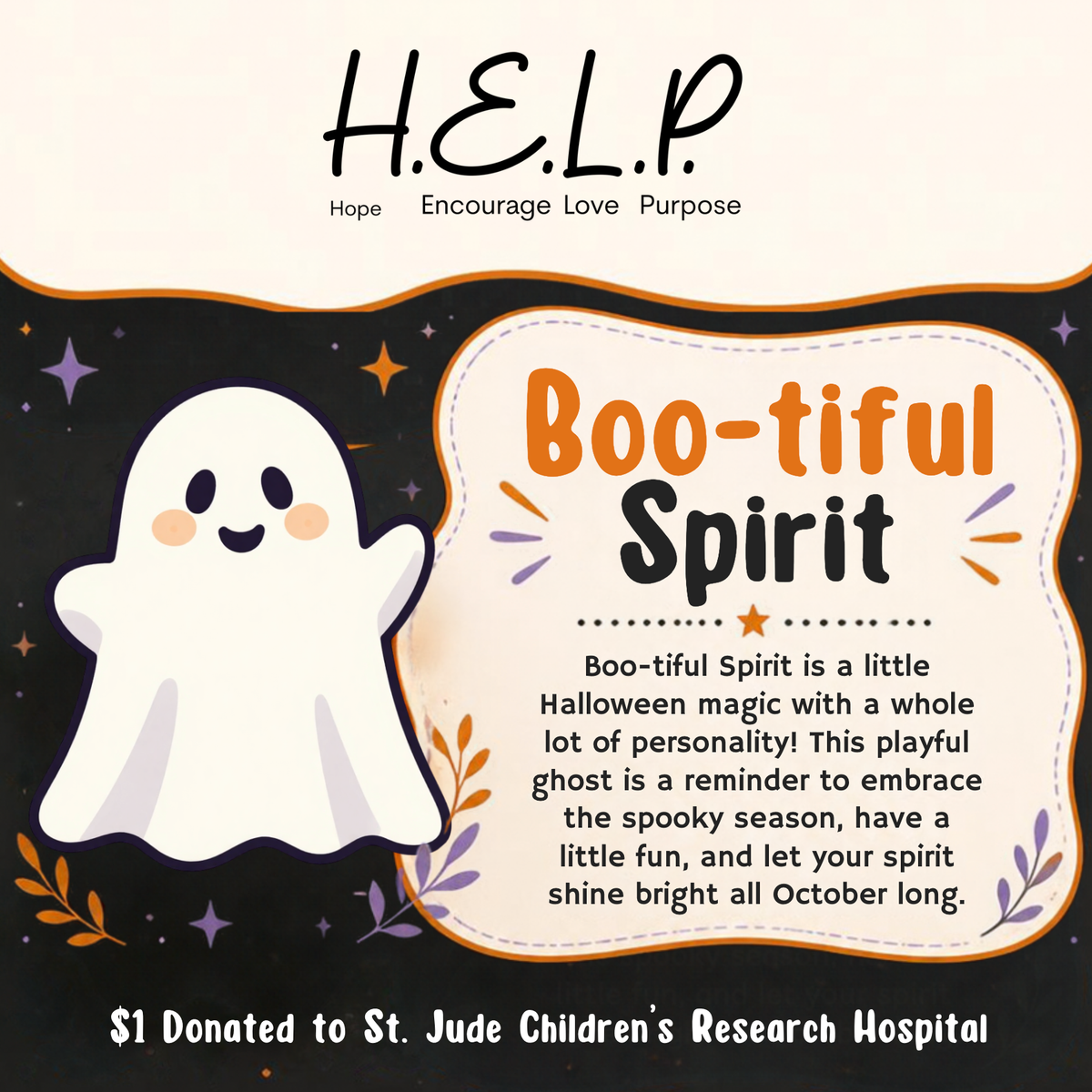 HELP by TJ October Limited Edition Boo-tiful Spirit Bracelet