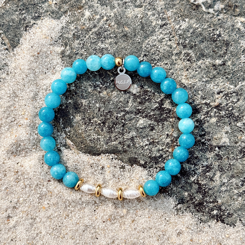 HELP by TJ Pan Mass Challenge Charity Bracelet: Hope in Every Mile Stacker