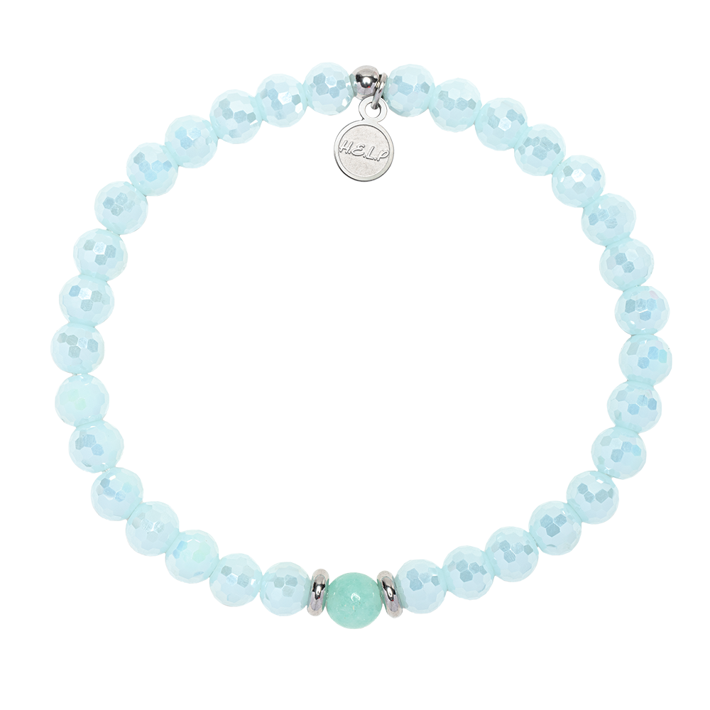 HELP by TJ Radiance Stacker: Atlantic White Shark Conservancy Charity Bracelet