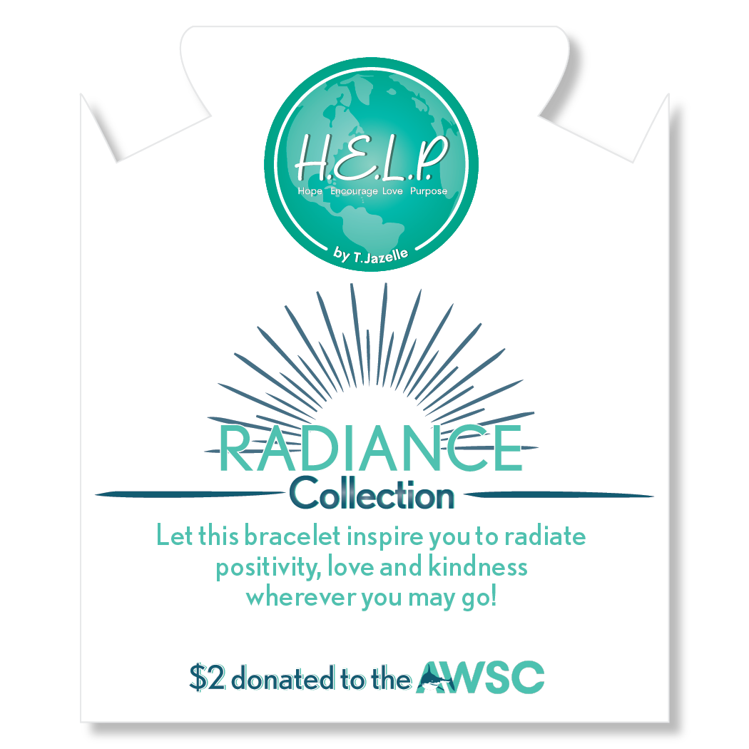 HELP by TJ Radiance Stacker: Atlantic White Shark Conservancy Charity Bracelet