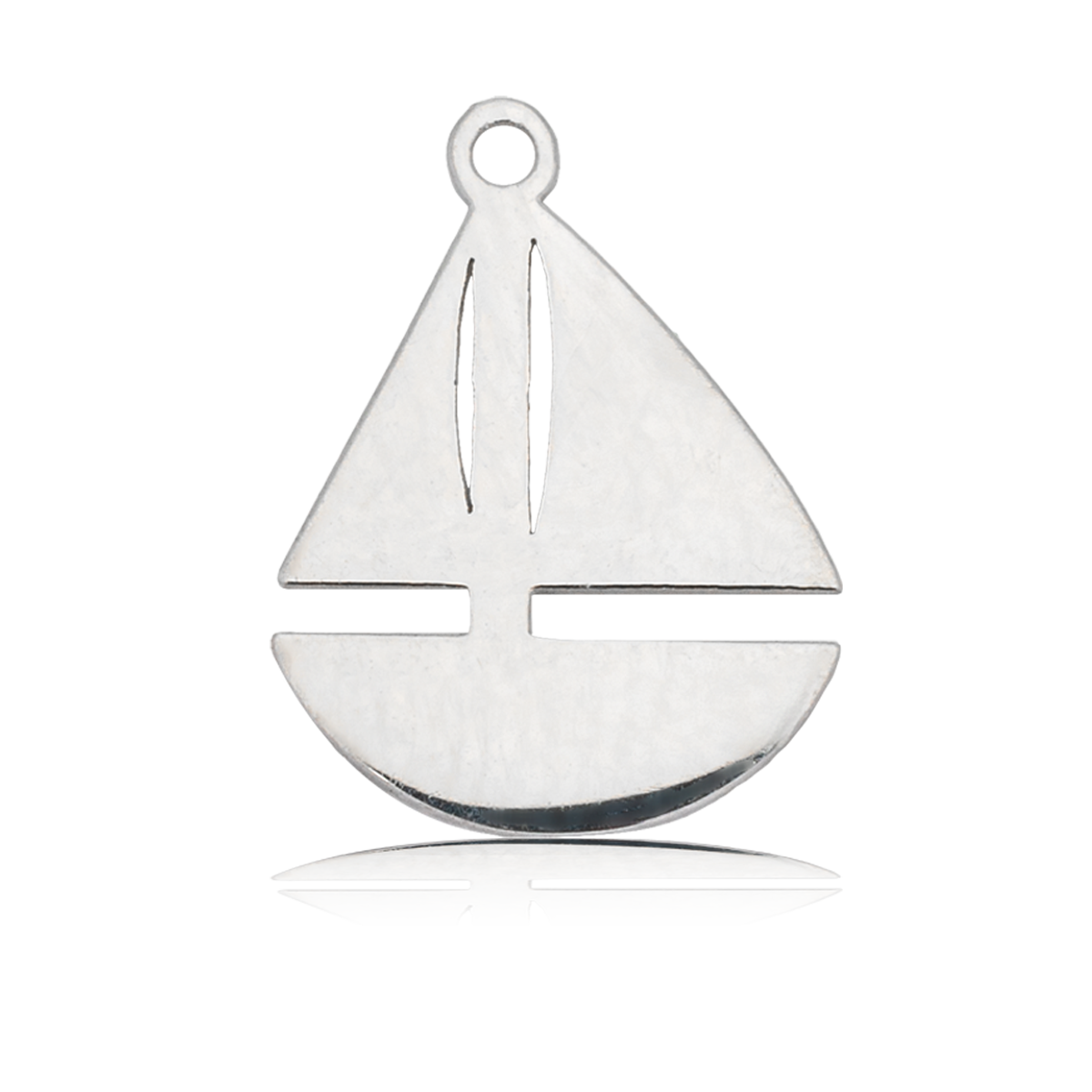 HELP by TJ Sail Boat Charm with Teal Selenite Charity Bracelet