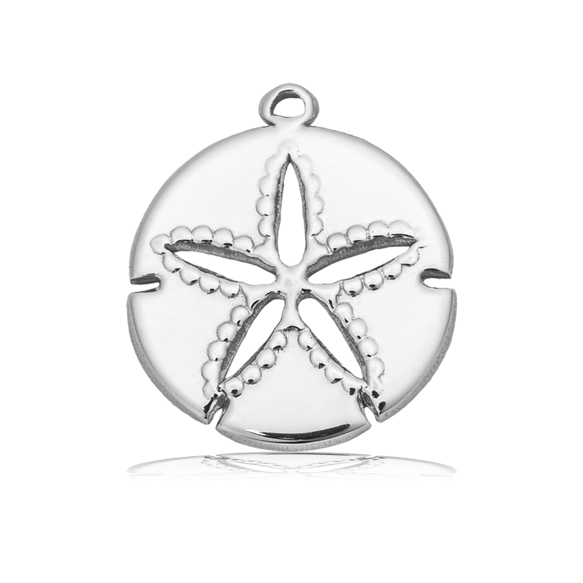 HELP by TJ Sand Dollar Cutout Charm with Holiday Jade Charity Bracelet