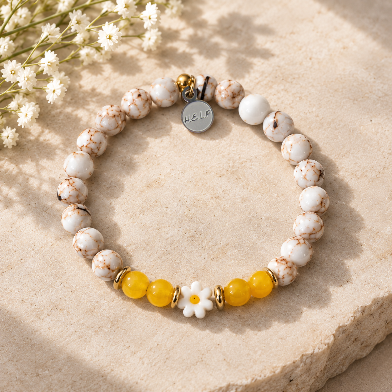 HELP by TJ September Limited Edition Sunflower Soul Bracelet