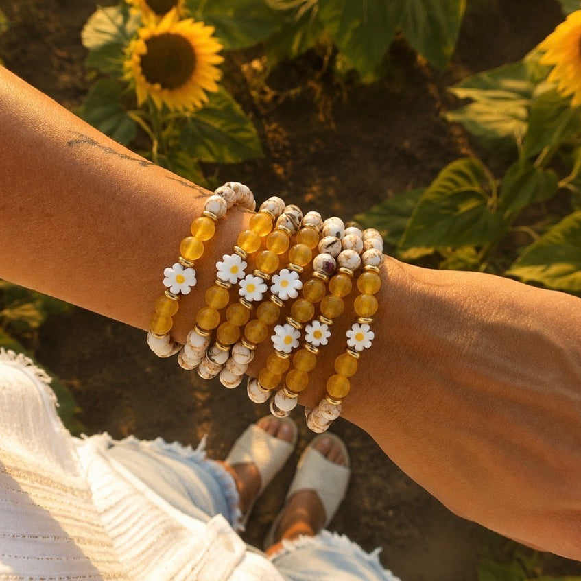 HELP by TJ September Limited Edition Sunflower Soul Bracelet