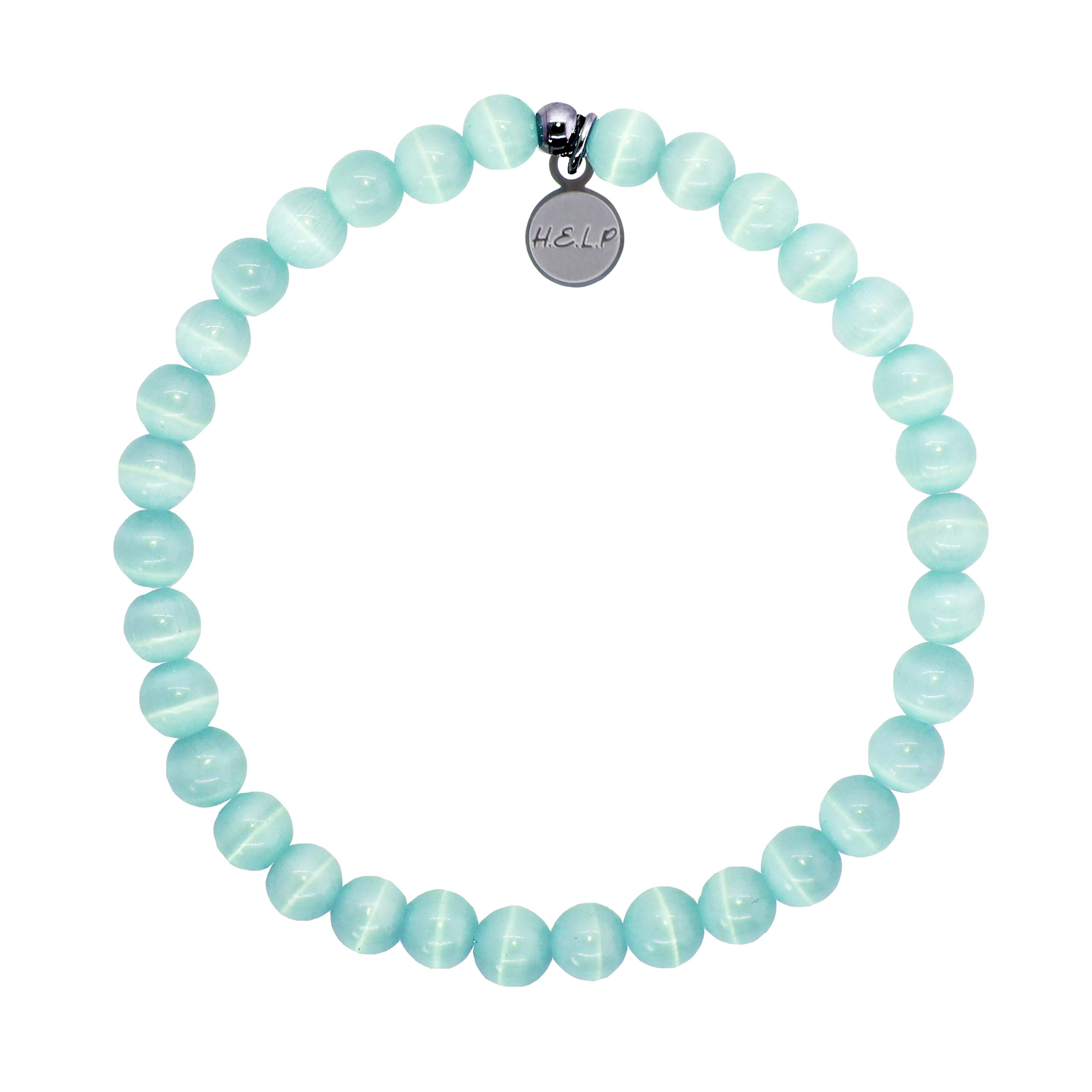 HELP by TJ Soul Shine Stacker with Aqua Cats Eye