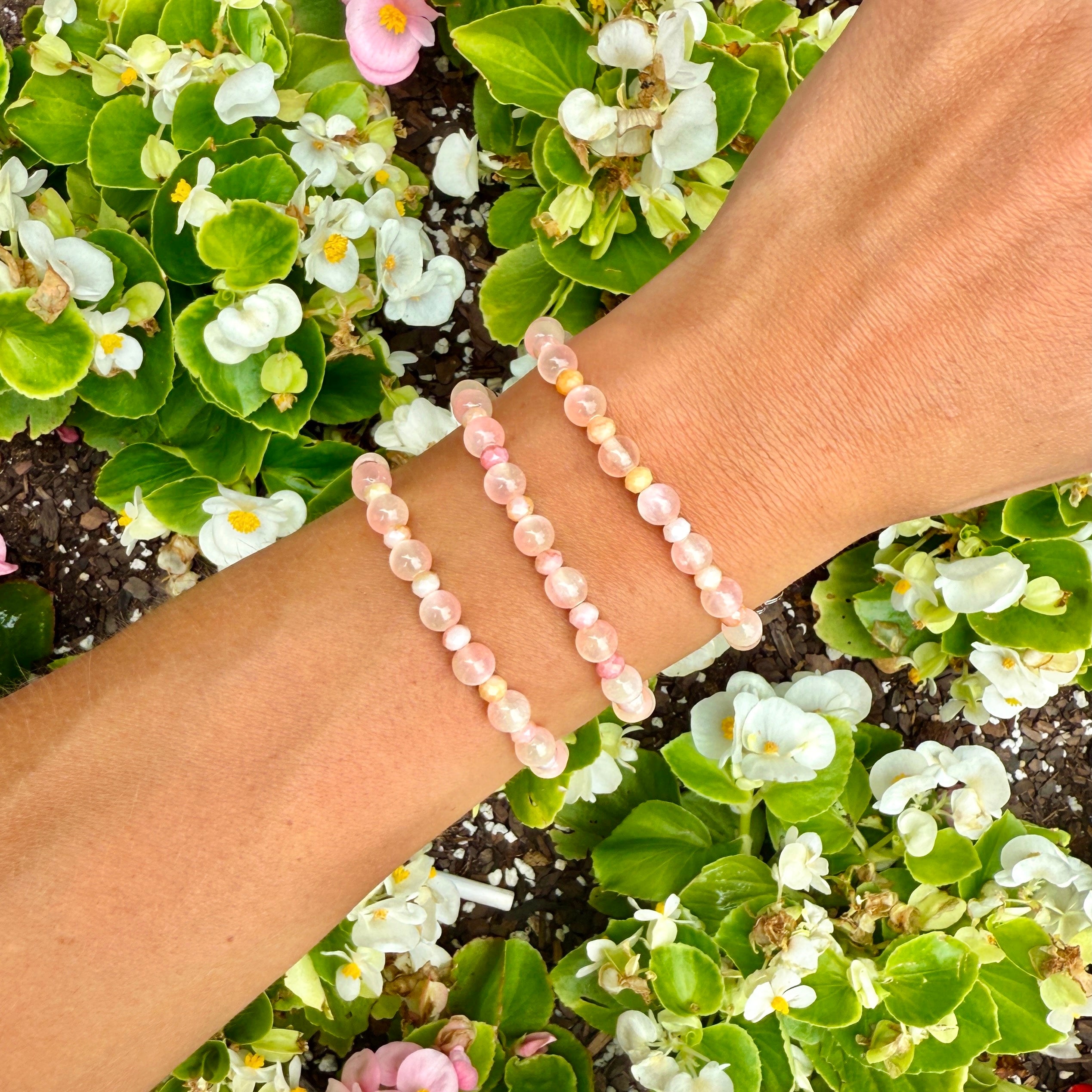 HELP by TJ St. Jude Exclusive Peach Selenite Charity Bracelet
