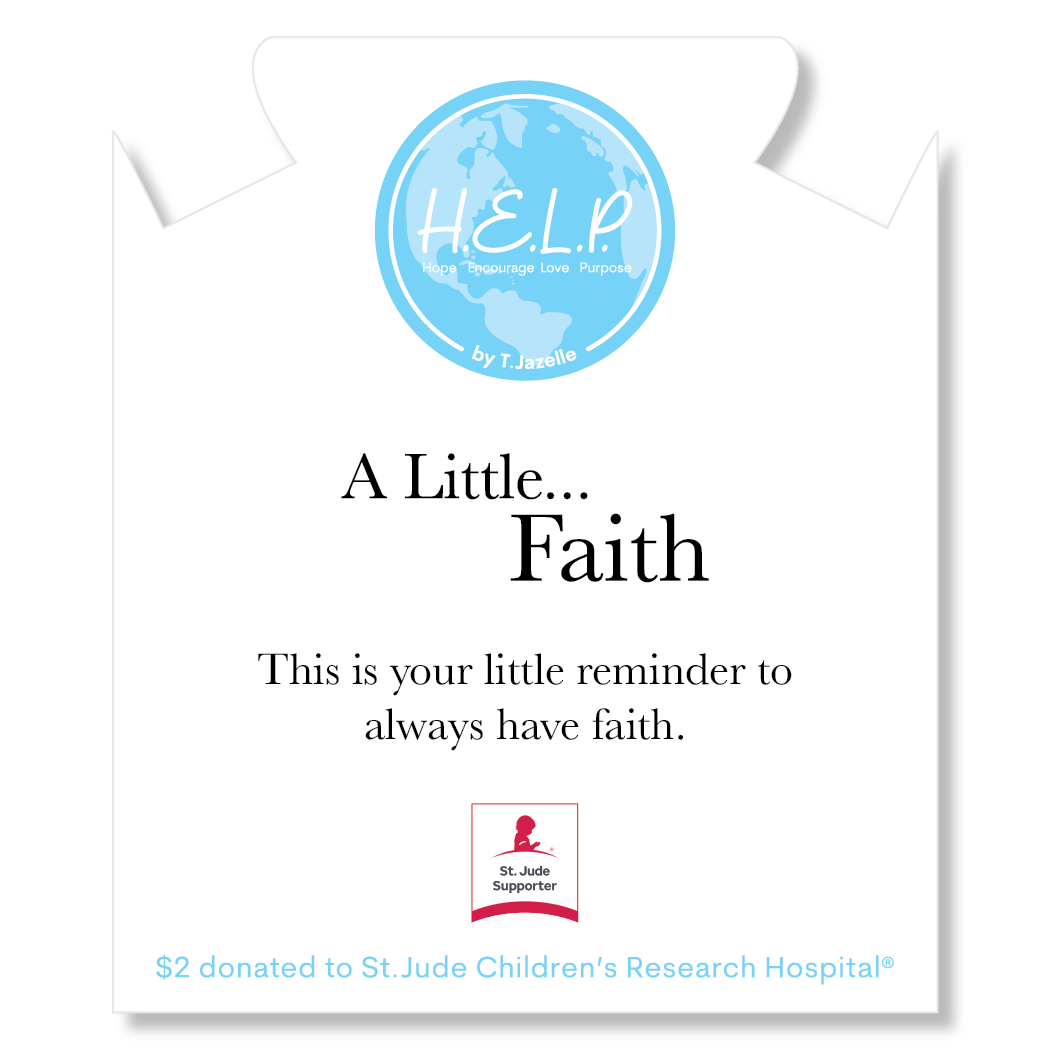HELP by TJ St. Jude Faith Little Multi Charms Charity Bracelet