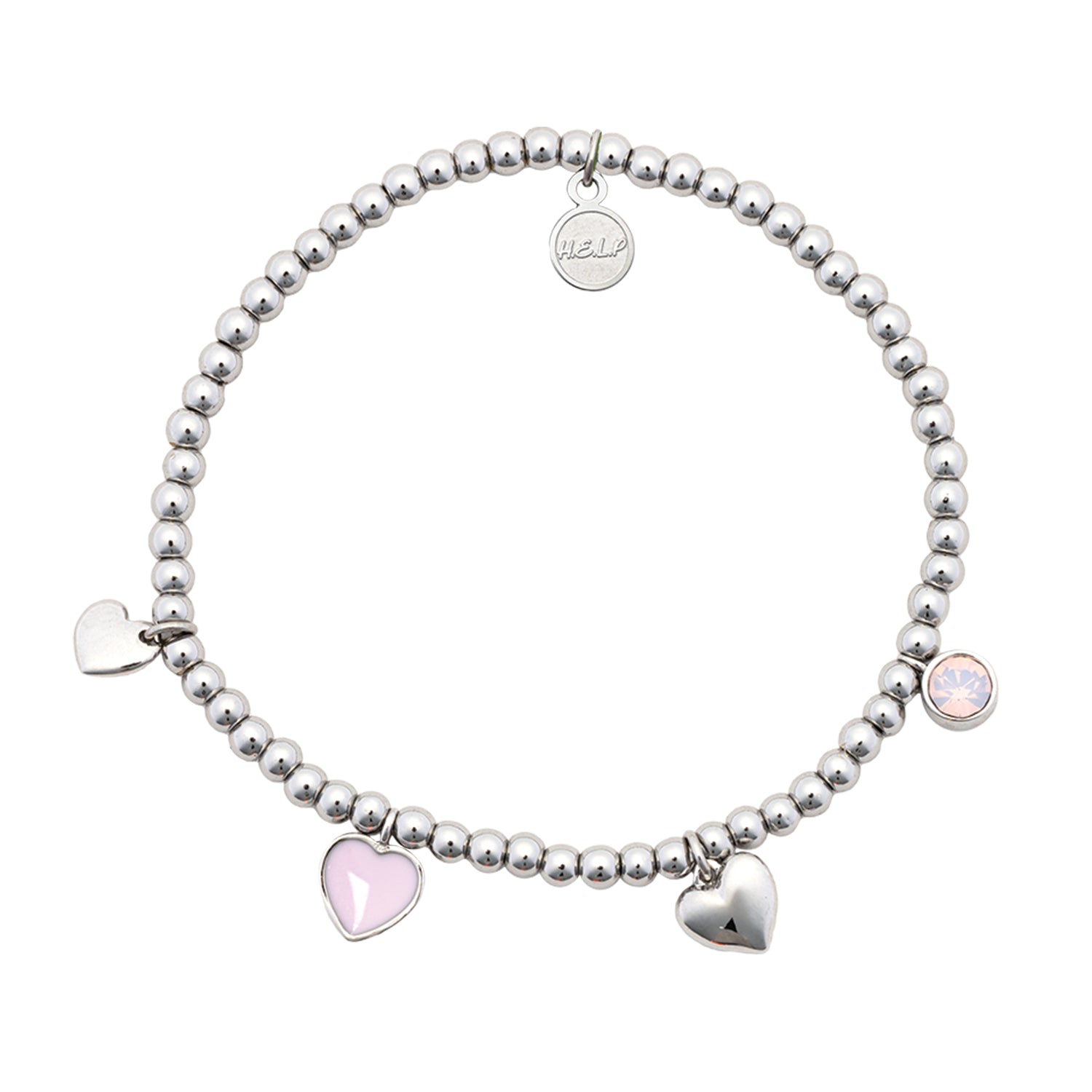 HELP by TJ St. Jude Love Little Multi Charms Charity Bracelet