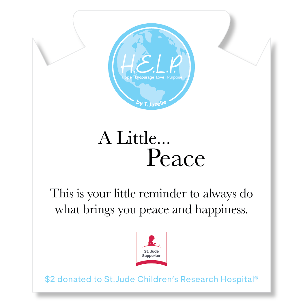 HELP by TJ St. Jude Peace Little Multi Charms Charity Bracelet