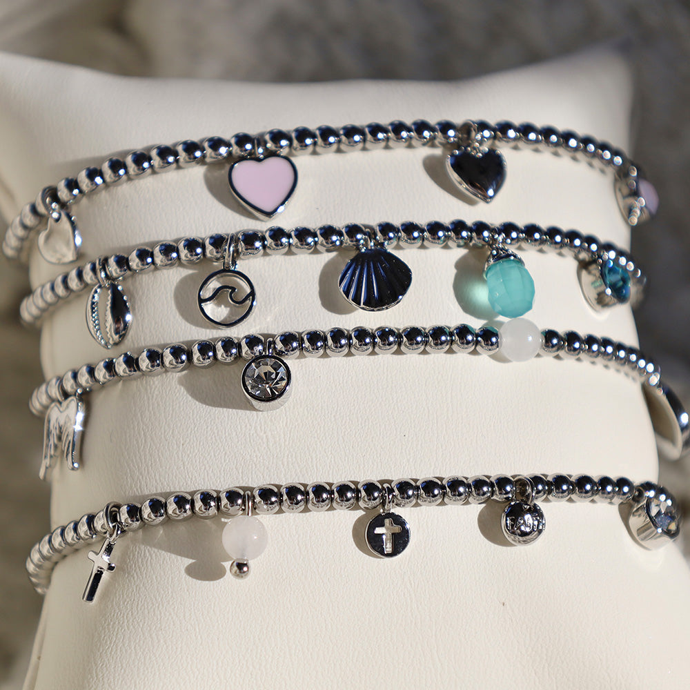 HELP by TJ St. Jude Protection Little Multi Charms Charity Bracelet