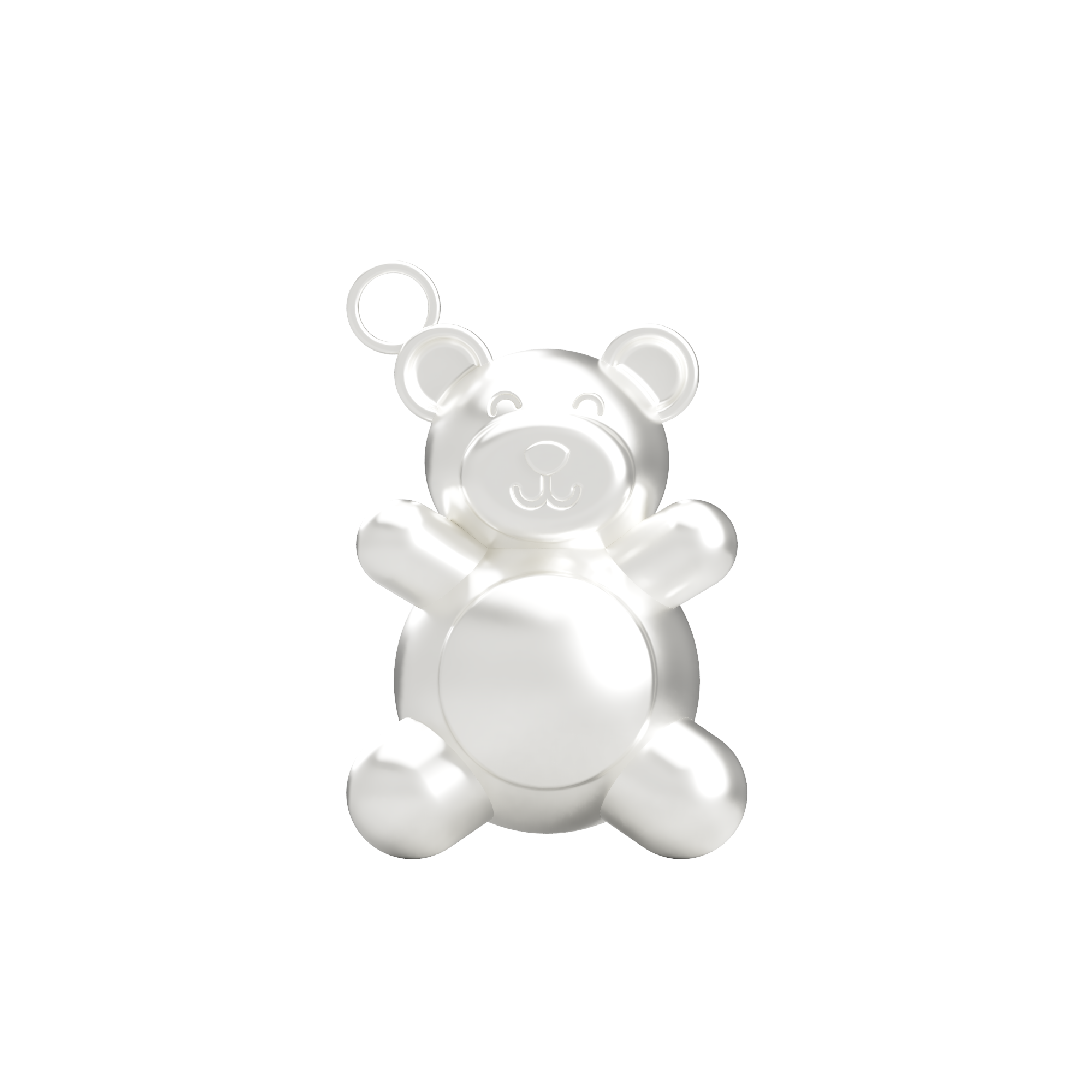 HELP by TJ Teddy Bear Charm with Aqua Crystal Charity Bracelet