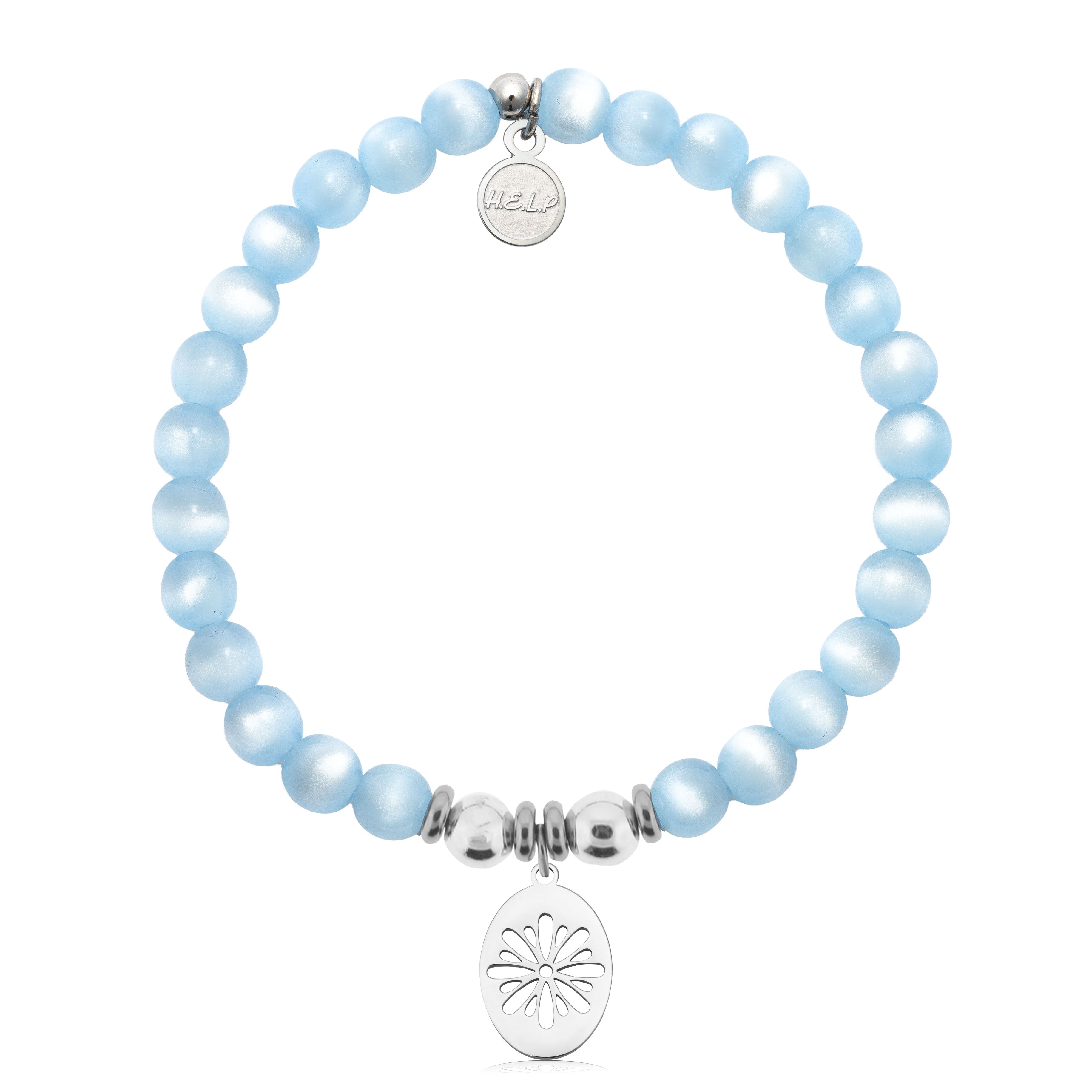 HELP by TJ Thinking of You Charm with Blue Selenite Charity Bracelet