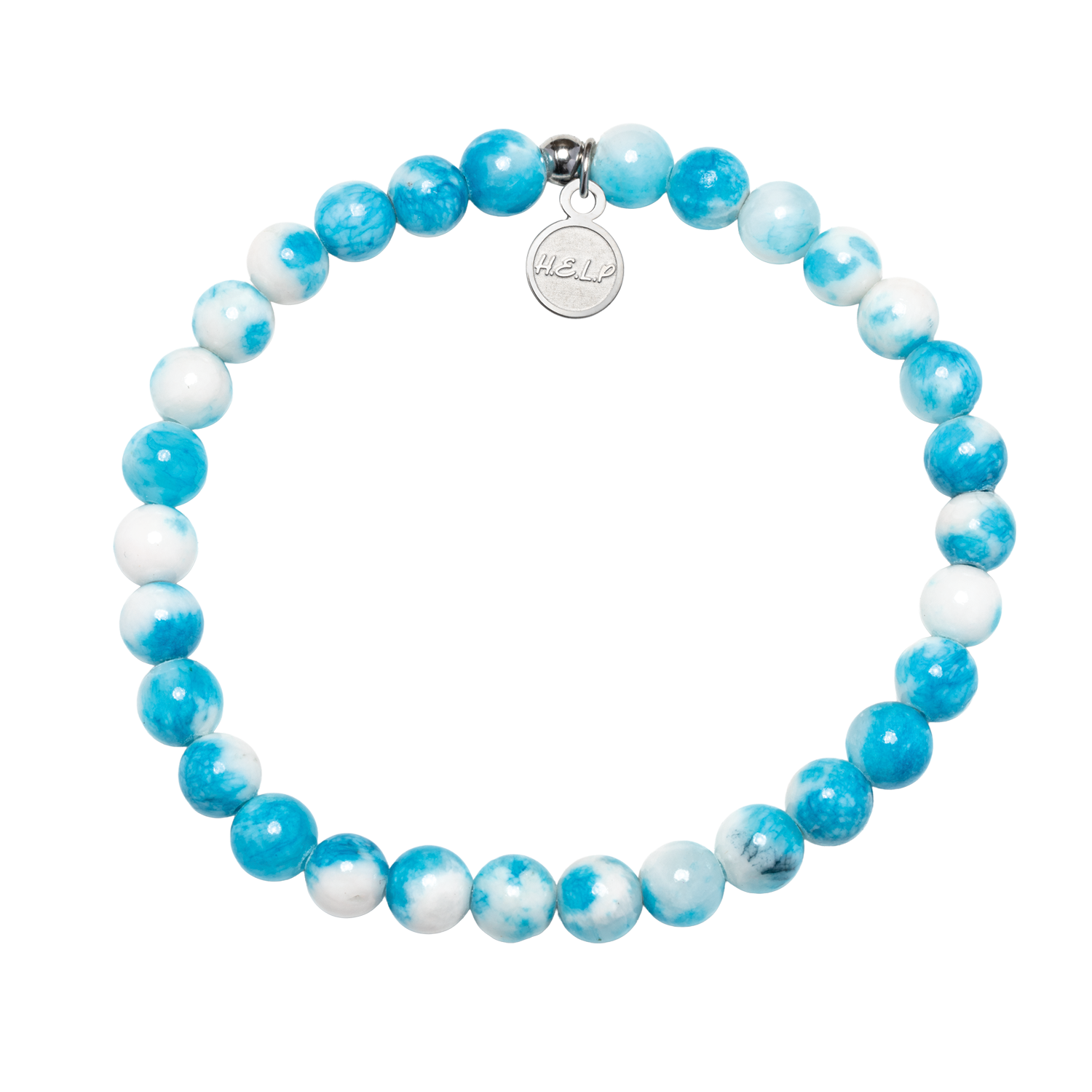 HELP by TJ Wonder Stacker Bracelet with Peppermint Jade Beads