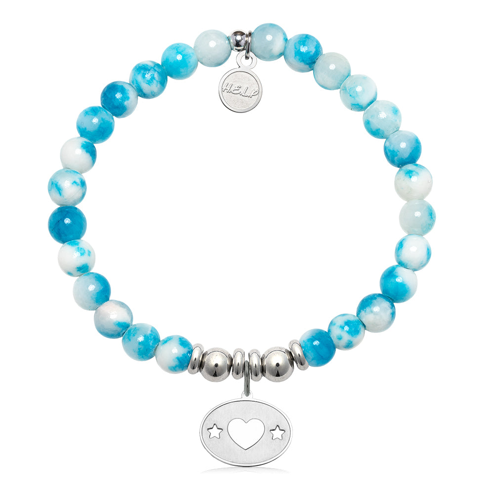 HELP by TJ Your Special Day Charm with Peppermint Jade Charity Bracelet