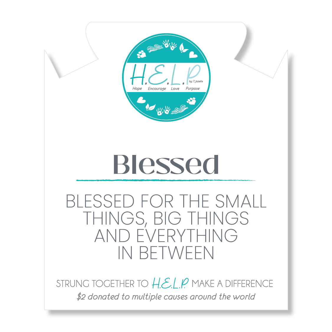 HELP by TJ Blessed Stacker with Pastel Jade