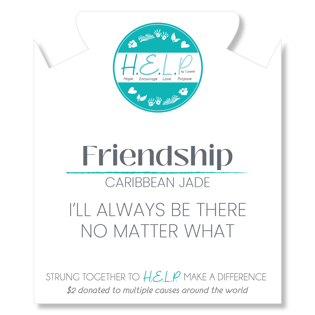 HELP by TJ Friendship Stacker with Caribbean Jade