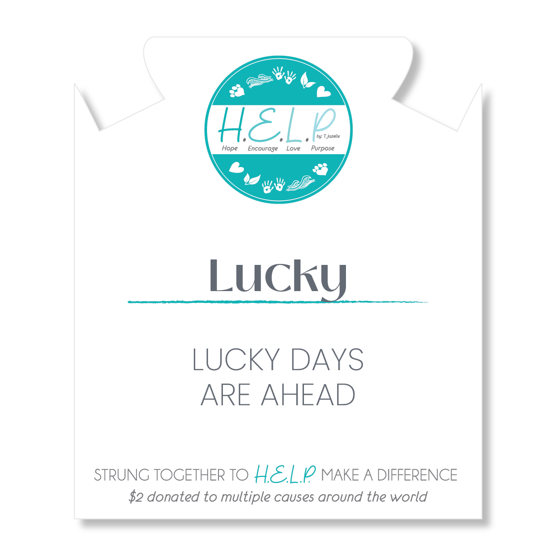 HELP by TJ Lucky Stacker with Green Opalescent