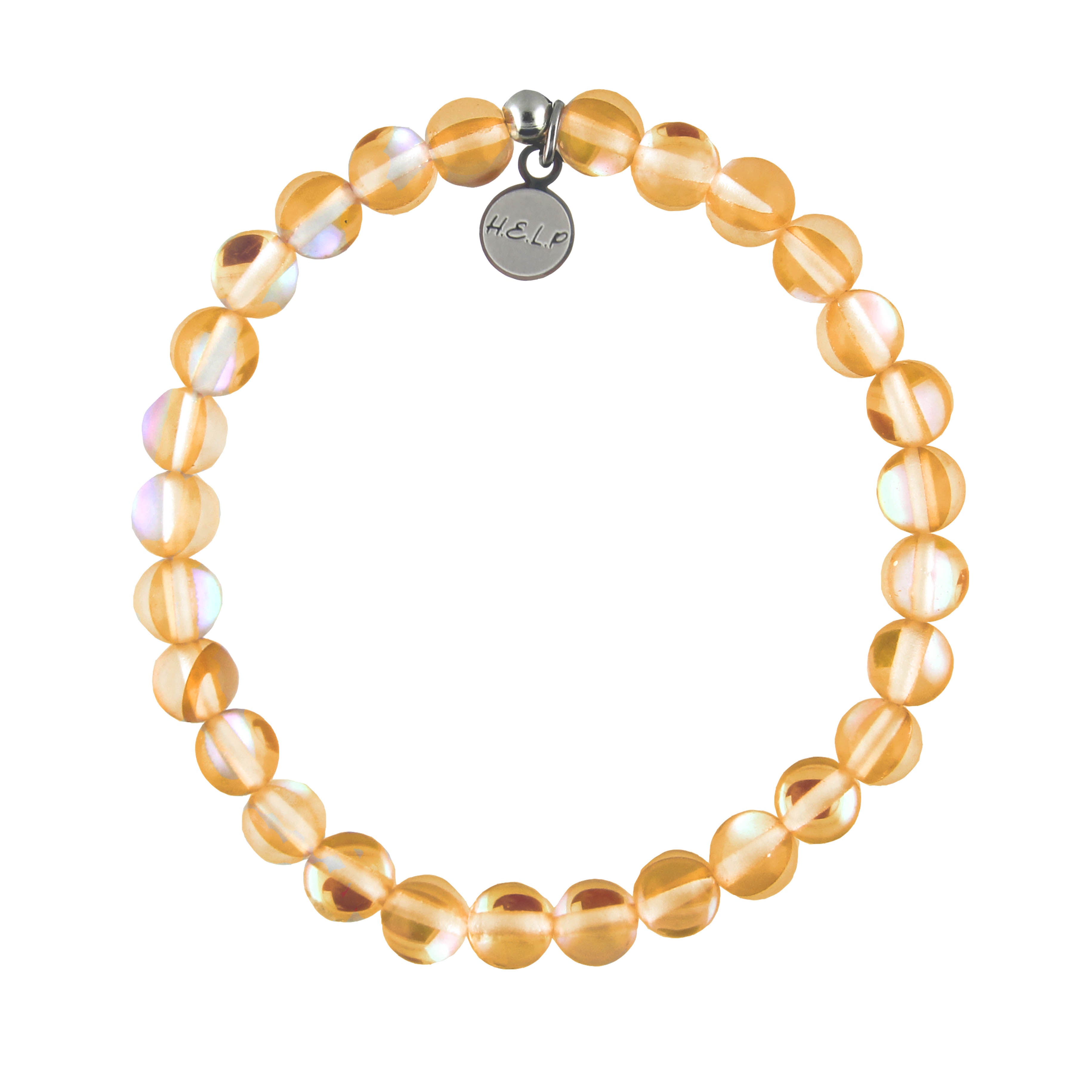 HELP by TJ Stay Golden Orange Opalescent Stacker