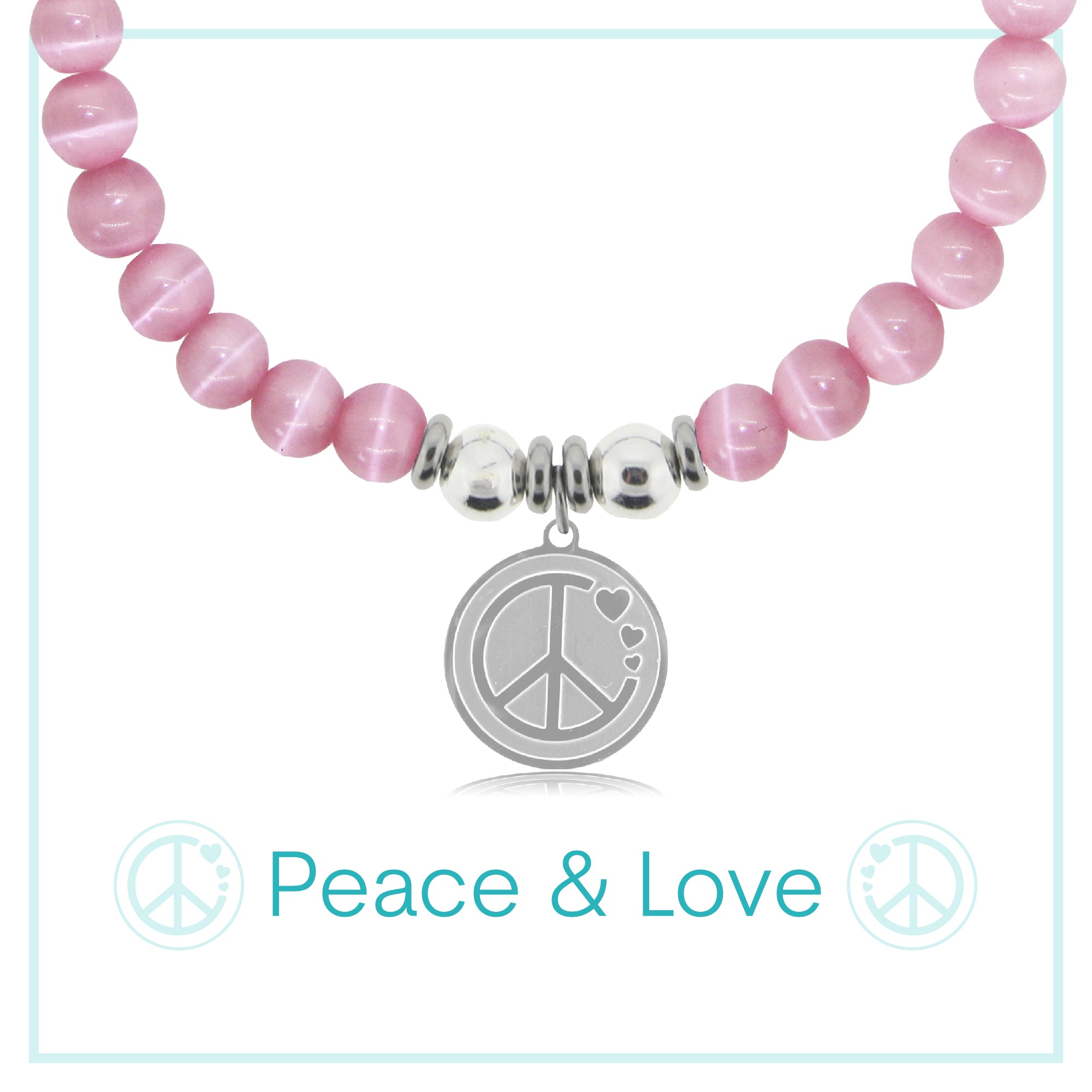 Peace and Love Charity Charm Bracelet Collection