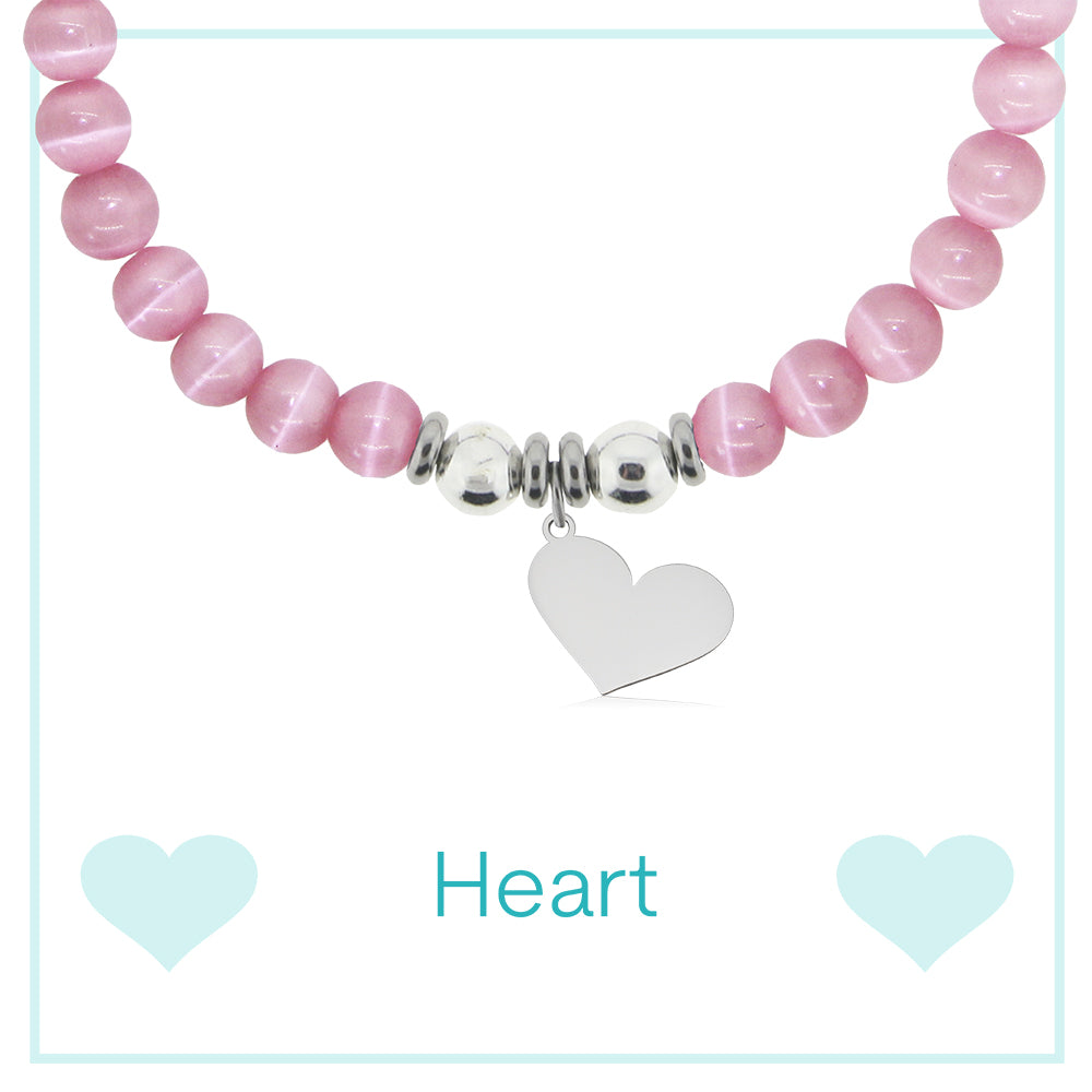 Heart Cutout Charity Charm Bracelet Collection