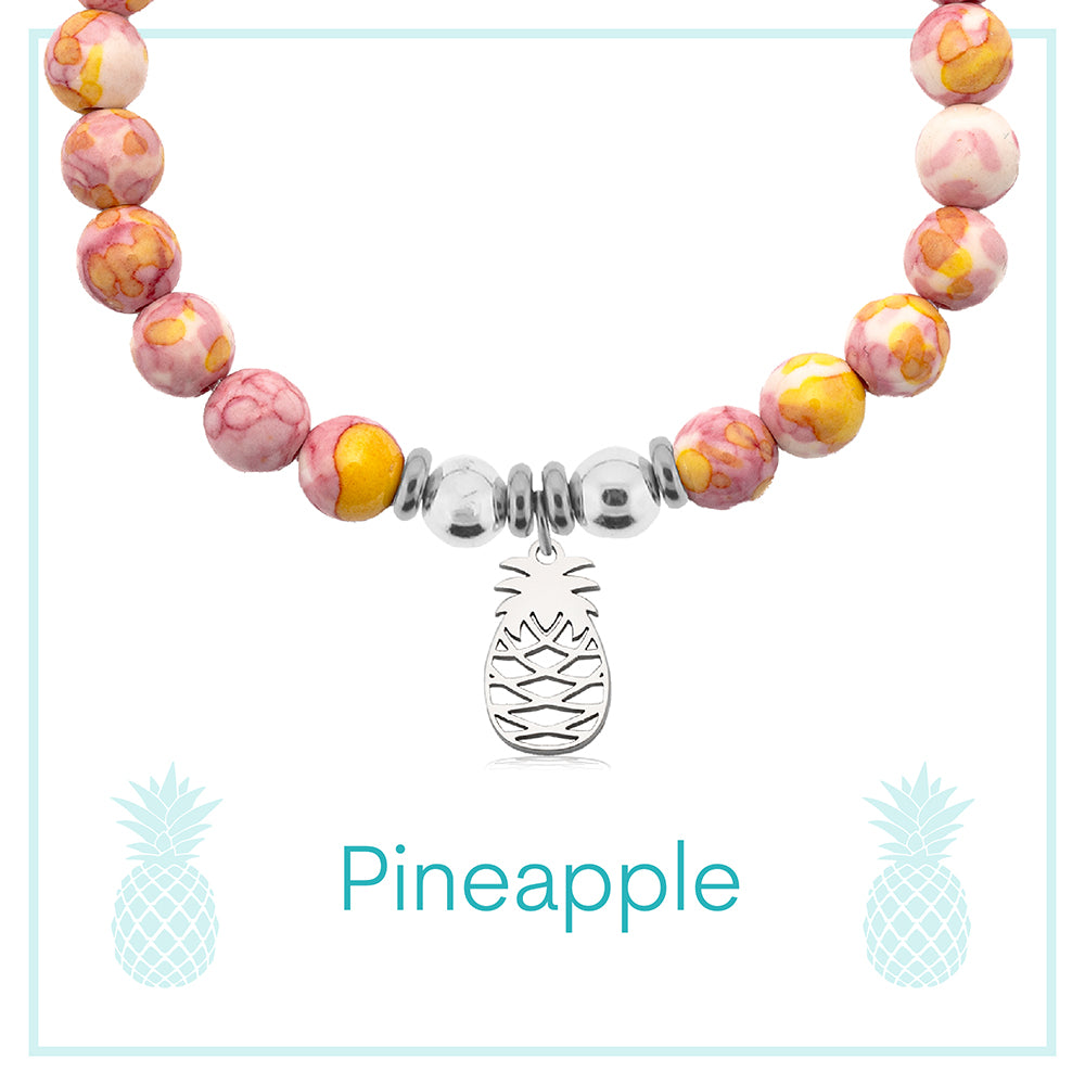 Pineapple Cutout Charity Charm Bracelet Collection