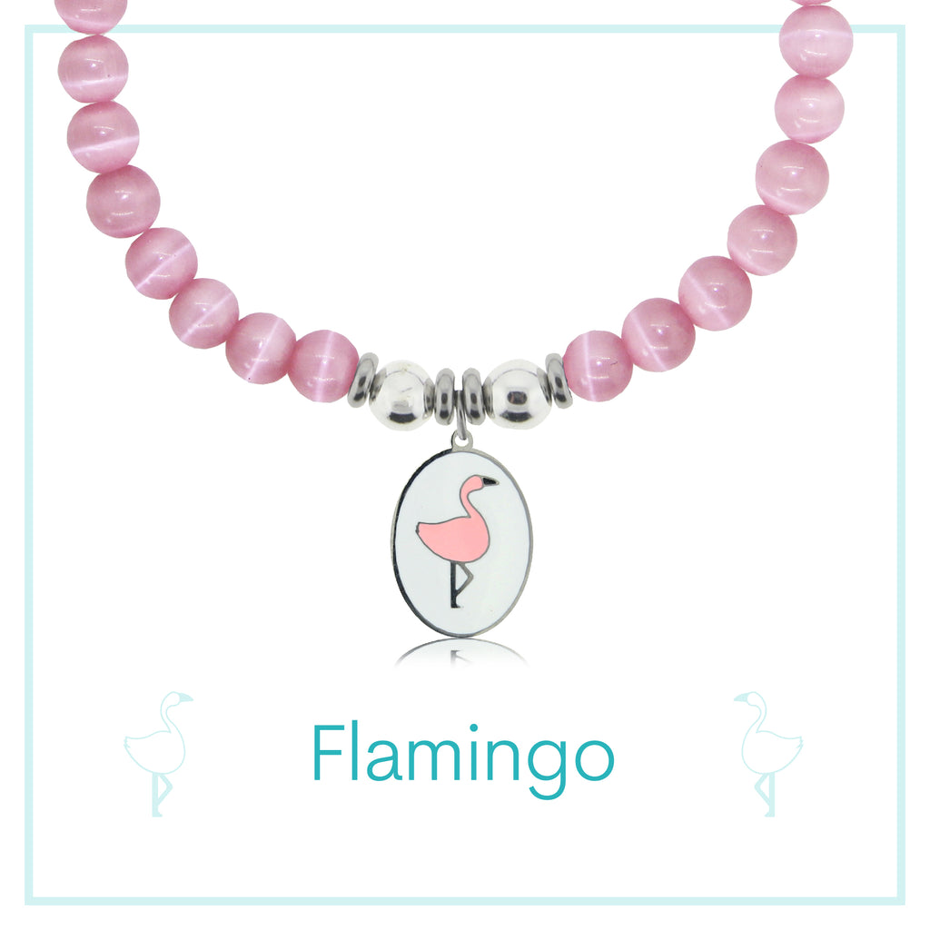 Flamingo Enamel Charity Charm Bracelet Collection