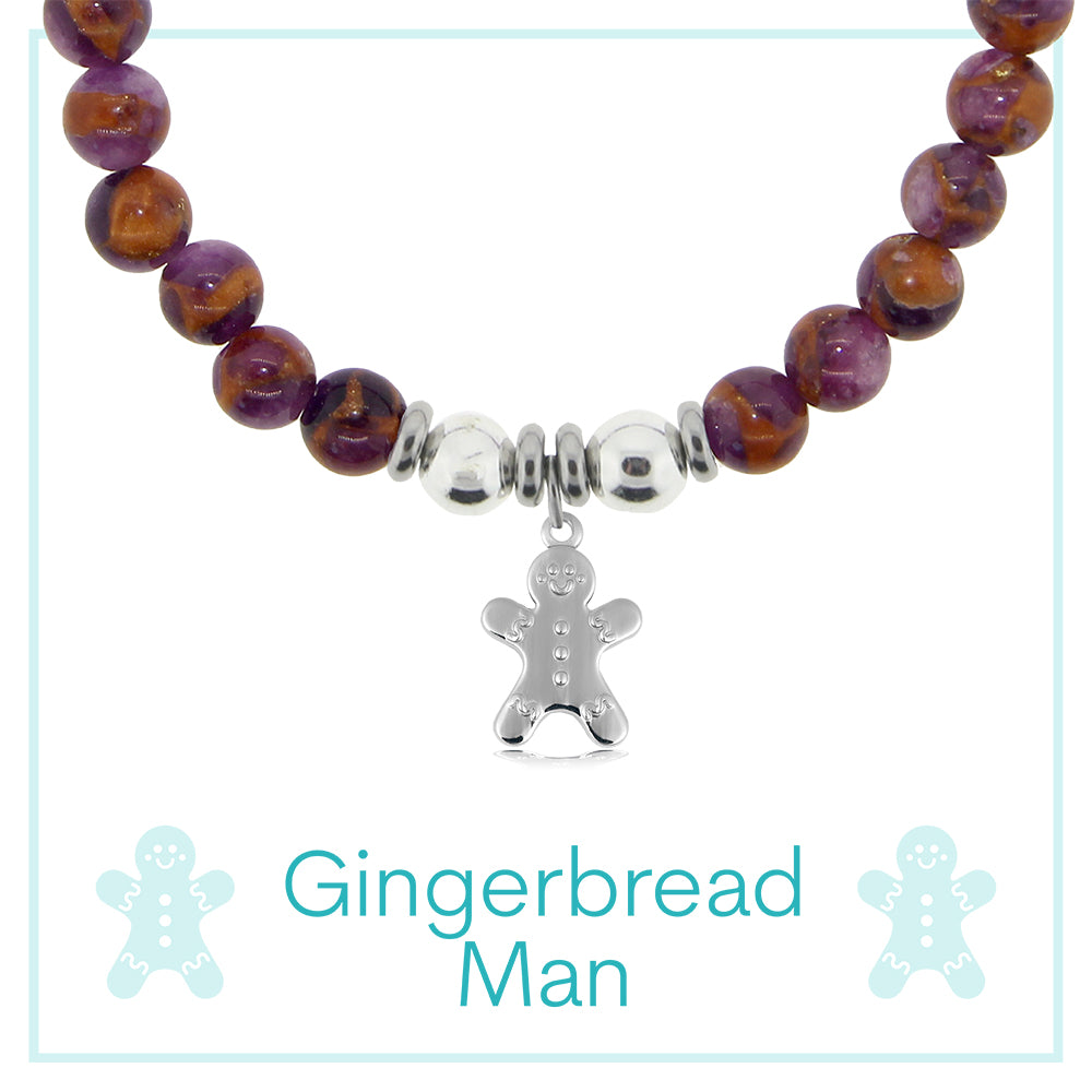 Gingerbread Man Charity Charm Bracelet Collection