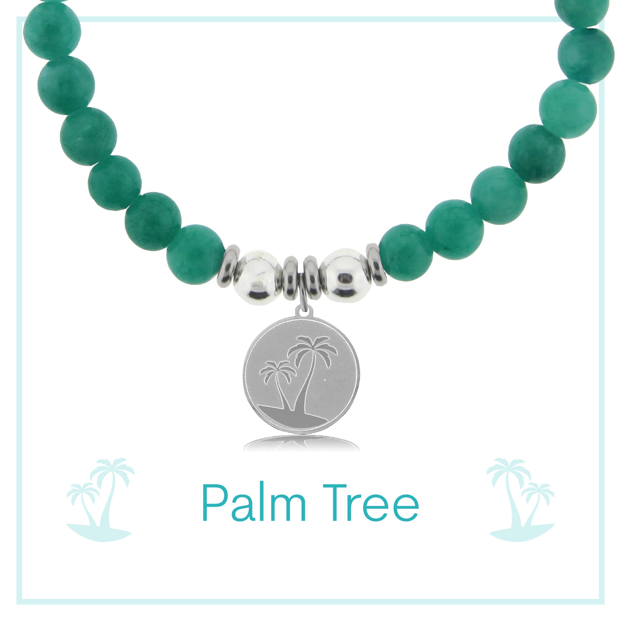 Palm Tree Charity Charm Bracelet Collection