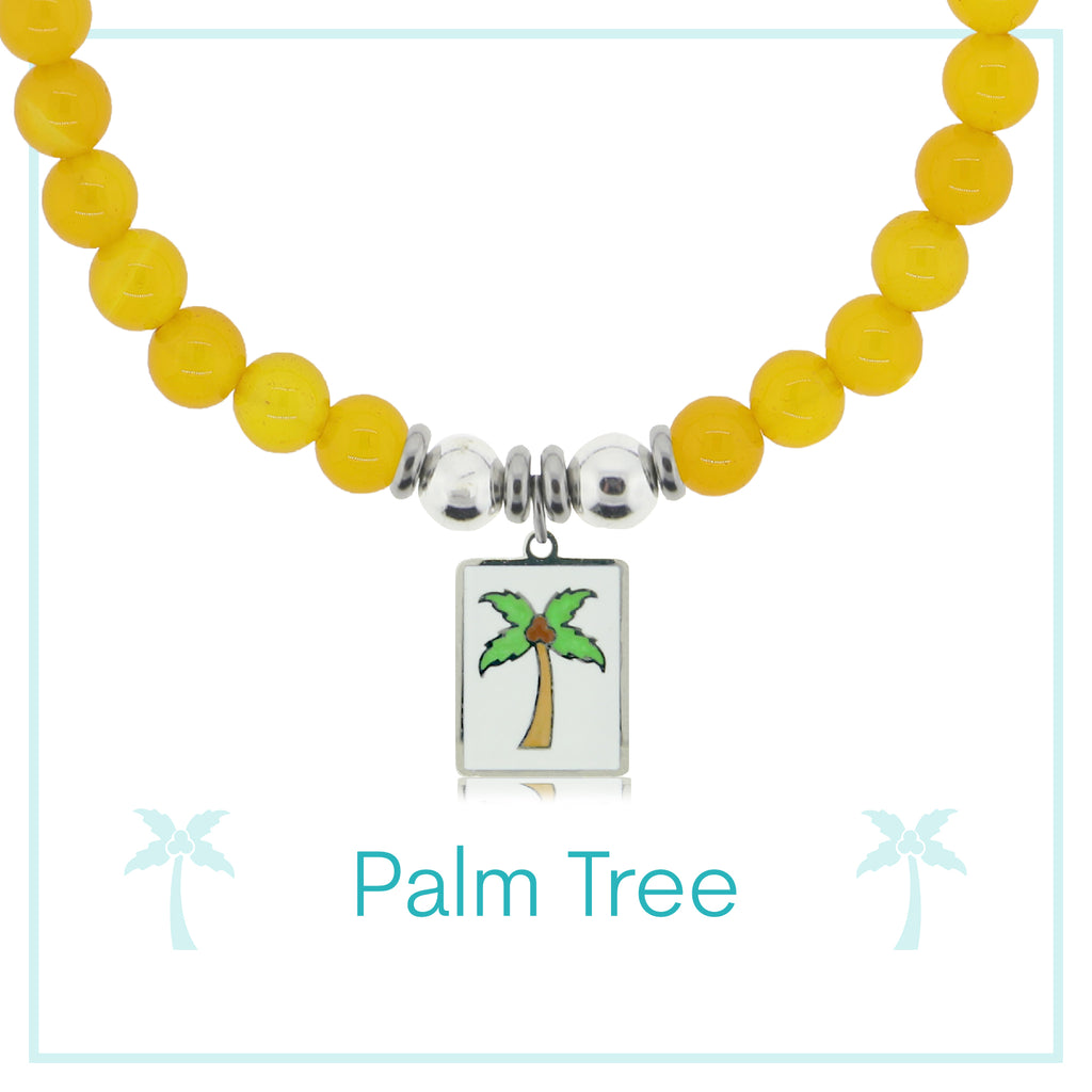 Palm Tree Enamel Charity Charm Bracelet Collection