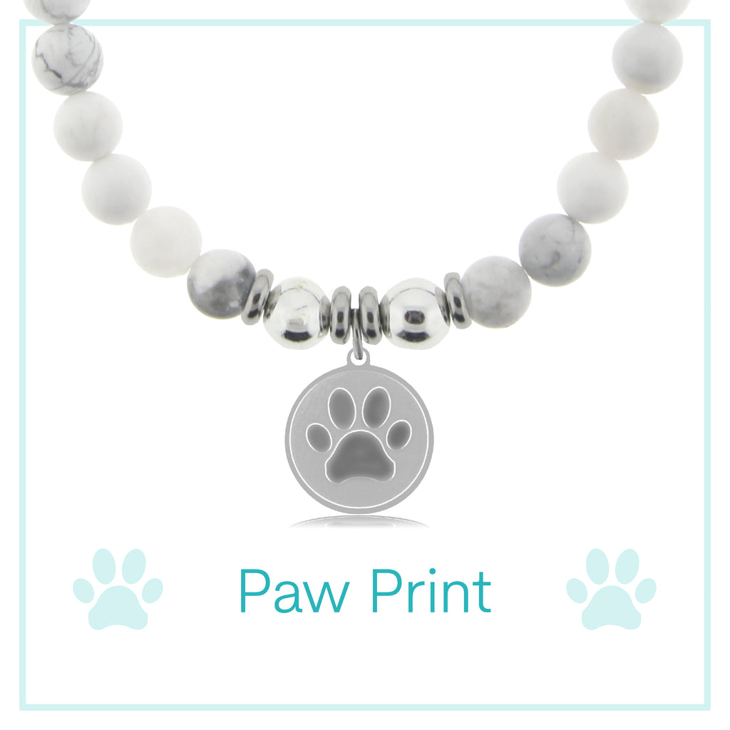 Paw Print Charity Charm Bracelet Collection