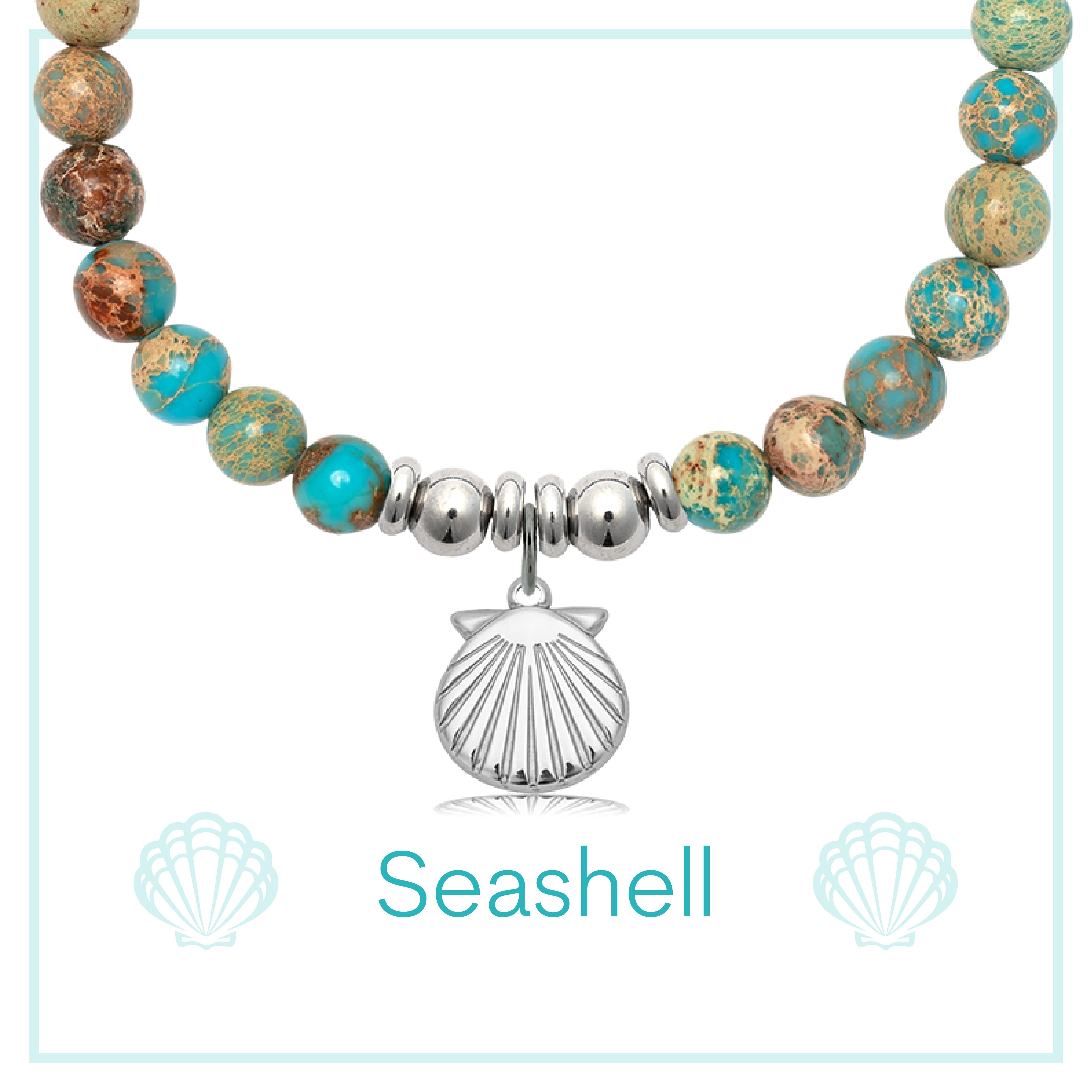 Seashell Cutout Charity Charm Bracelet Collection
