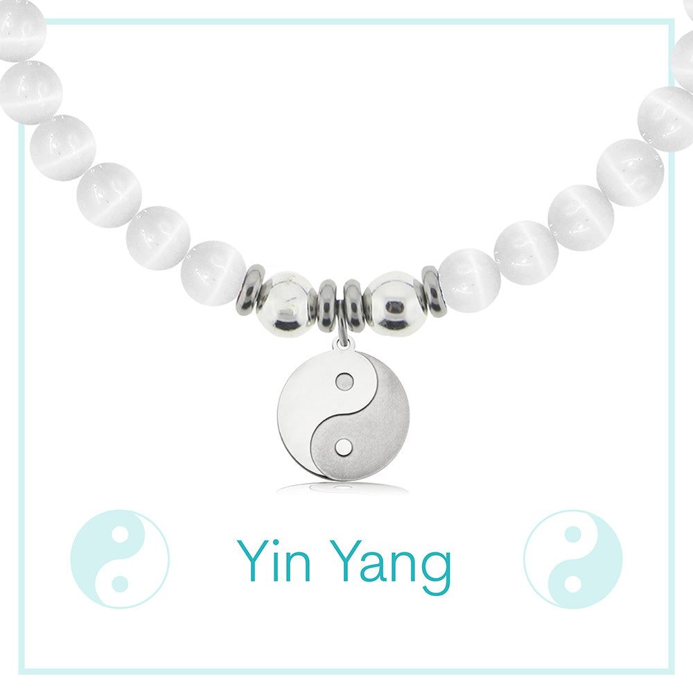 Raised Yin Yang Charity Charm Bracelet Collection