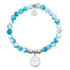 HELP by TJ 11:11 Charm with Peppermint Jade Charity Bracelet